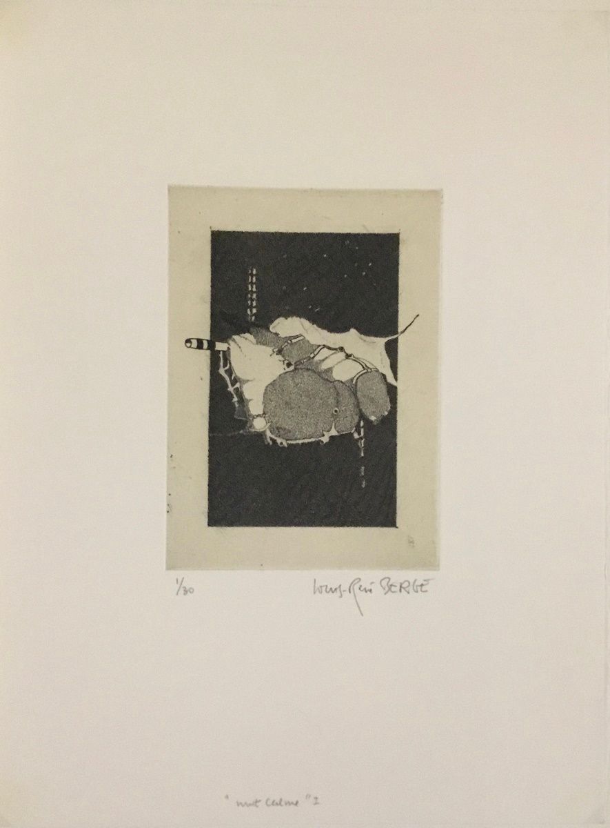 Null 路易-勒内-贝尔格
右下角有签名的版画，编号为30份。 
38 x 28 cm