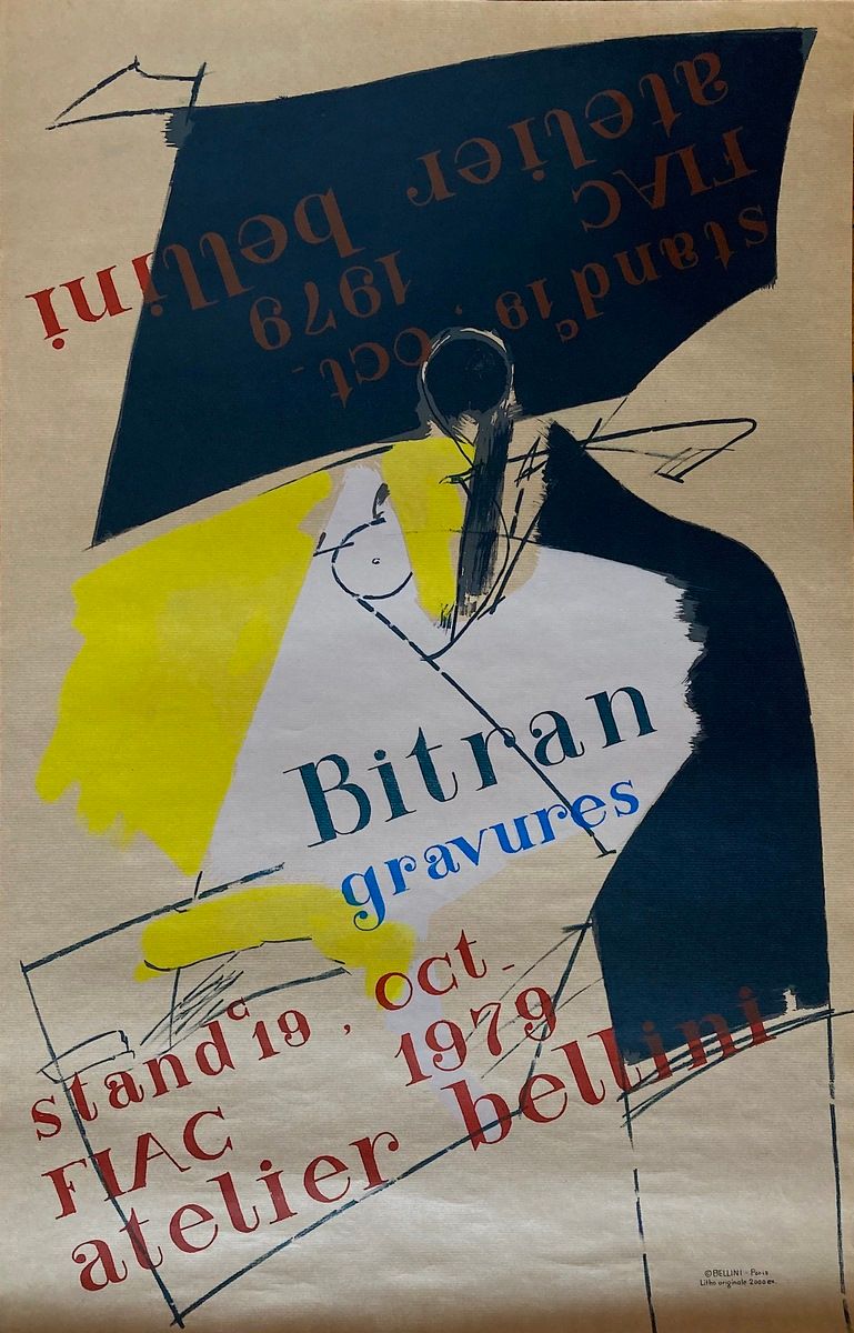 Null BITRAN Albert
Affiche originale en lithographie 1979, 
99 x 64 cm