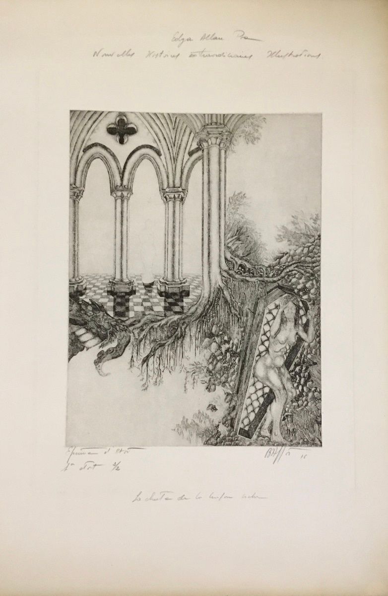 Null BALLIF Yannick 
右下角有签名的版画，并注明了艺术家的证明，第一状态2/2。 
56 x 38 cm