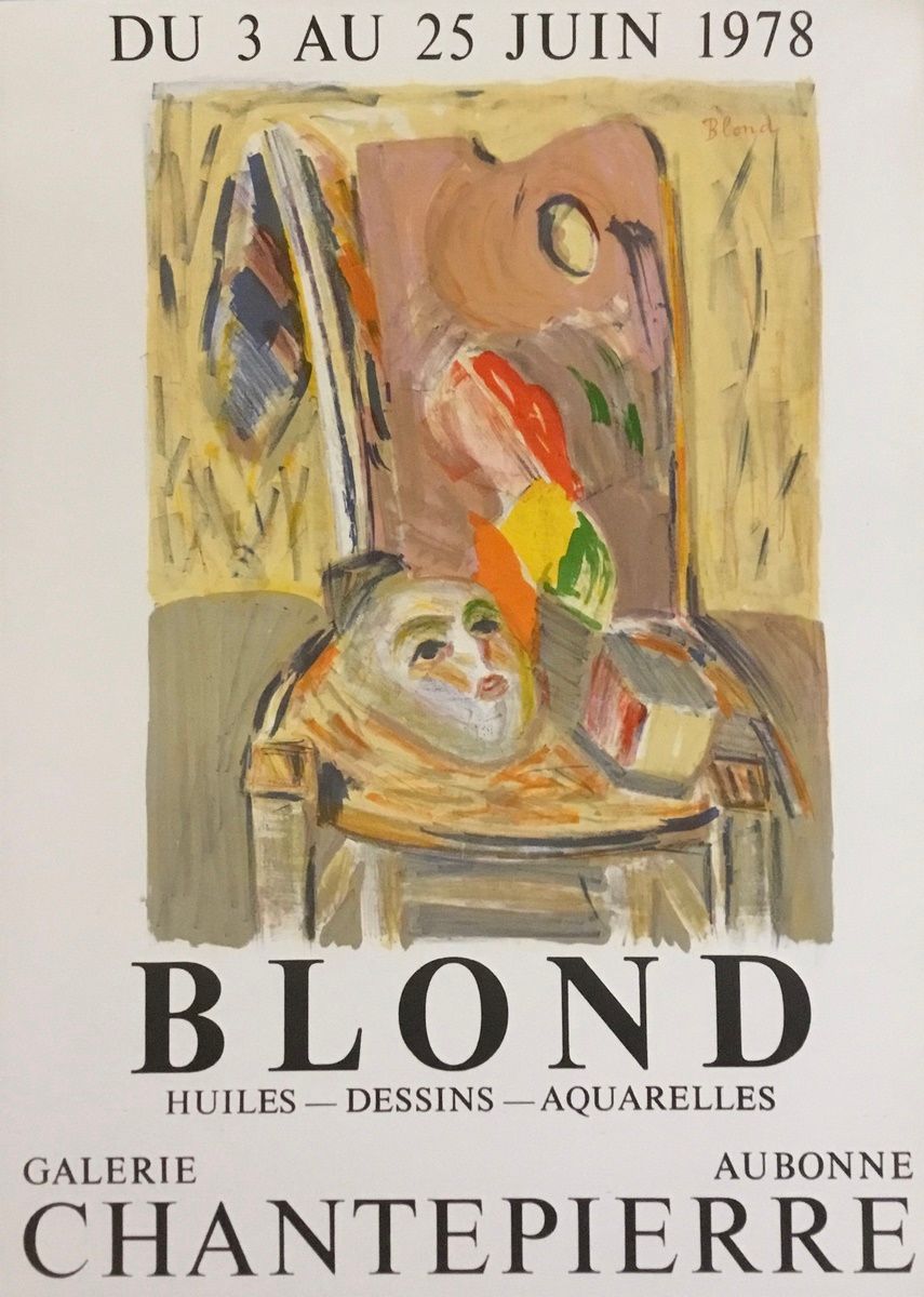 Null BLOND Maurice 
Affiche en lithographie datée 1978. 
72 x 52 cm