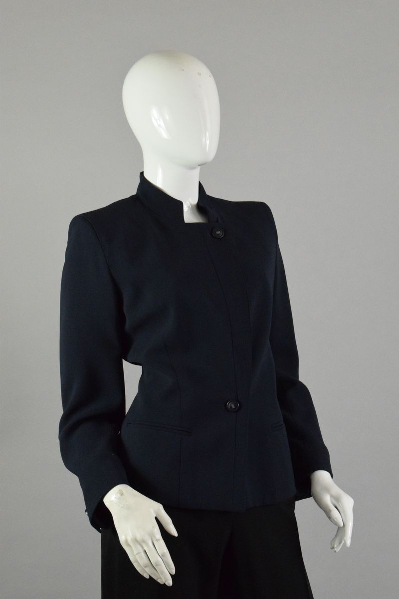 Null SONIA RYKIEL 

Navy blue wool-blend jacket with officer collar and central &hellip;