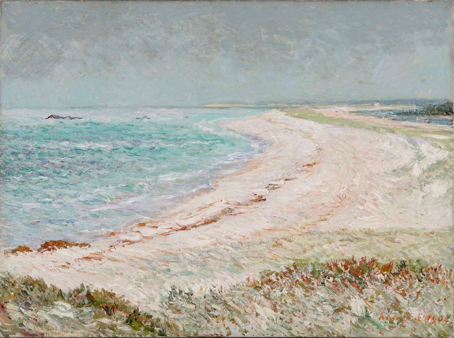 Null MAUFRA Maxime, 1861-1918
Plage au soleil, Beg-Meil, 1904
huile sur toile (p&hellip;