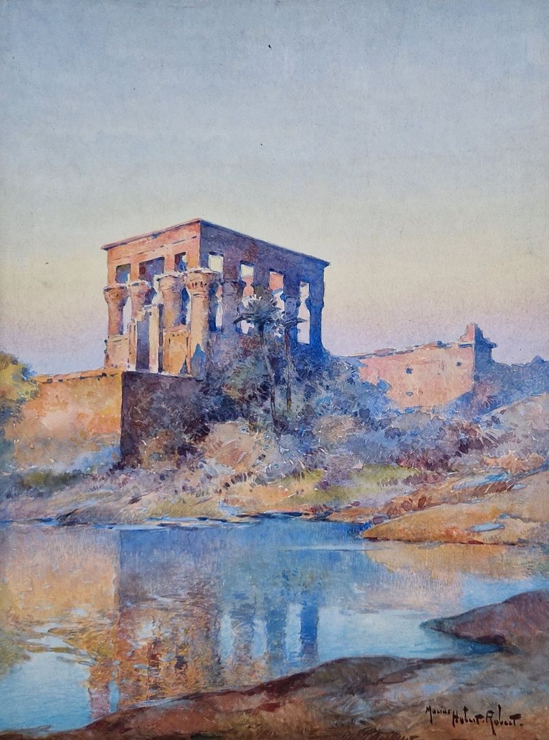 Null HUBERT-ROBERT Marius, 1885-1966
Le kiosque de Trajan sur l’île de Philae
aq&hellip;