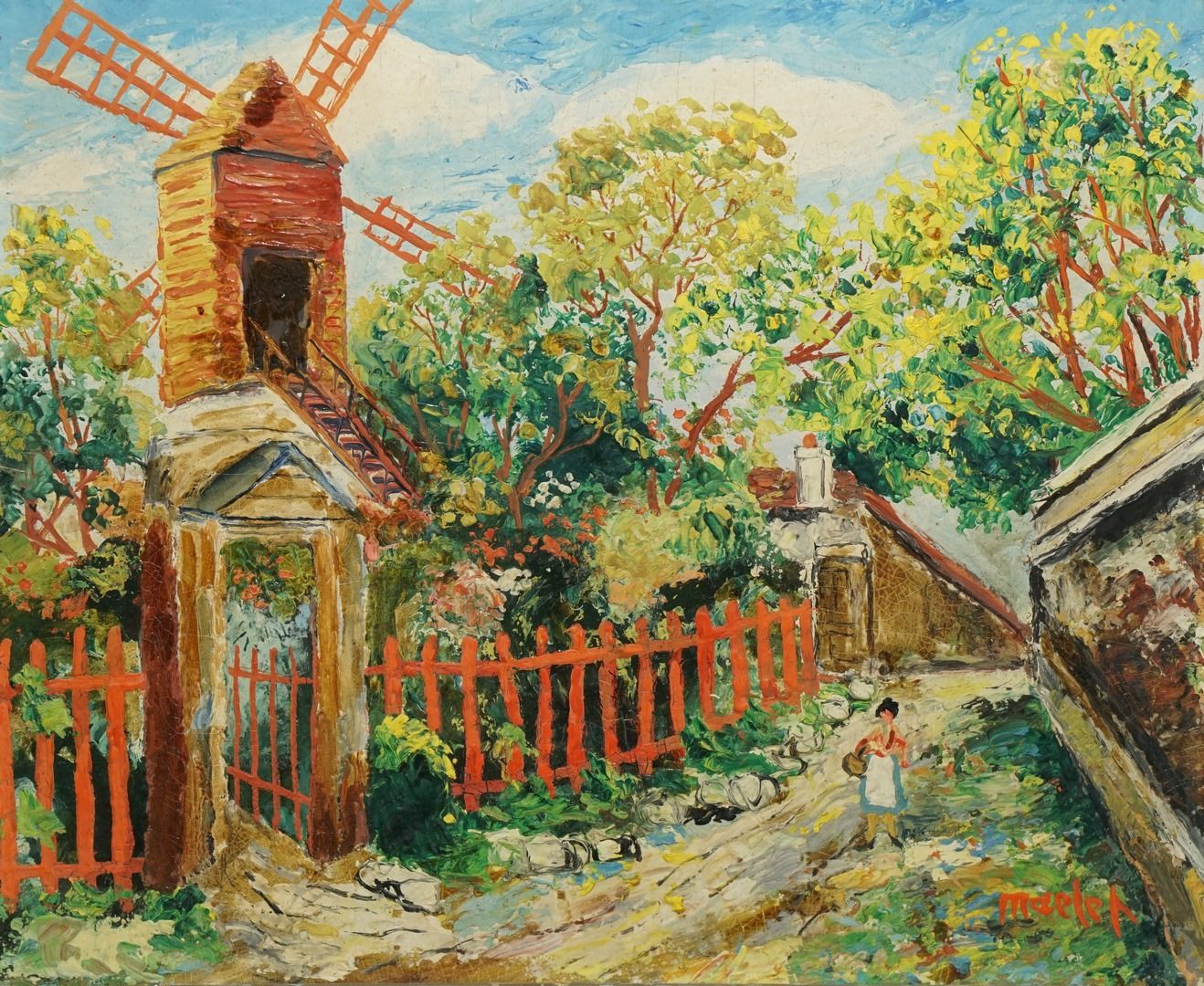 Null MACLET Élisée, 1881-1962
Le moulin à poivre à Montmartre
huile sur carton, &hellip;