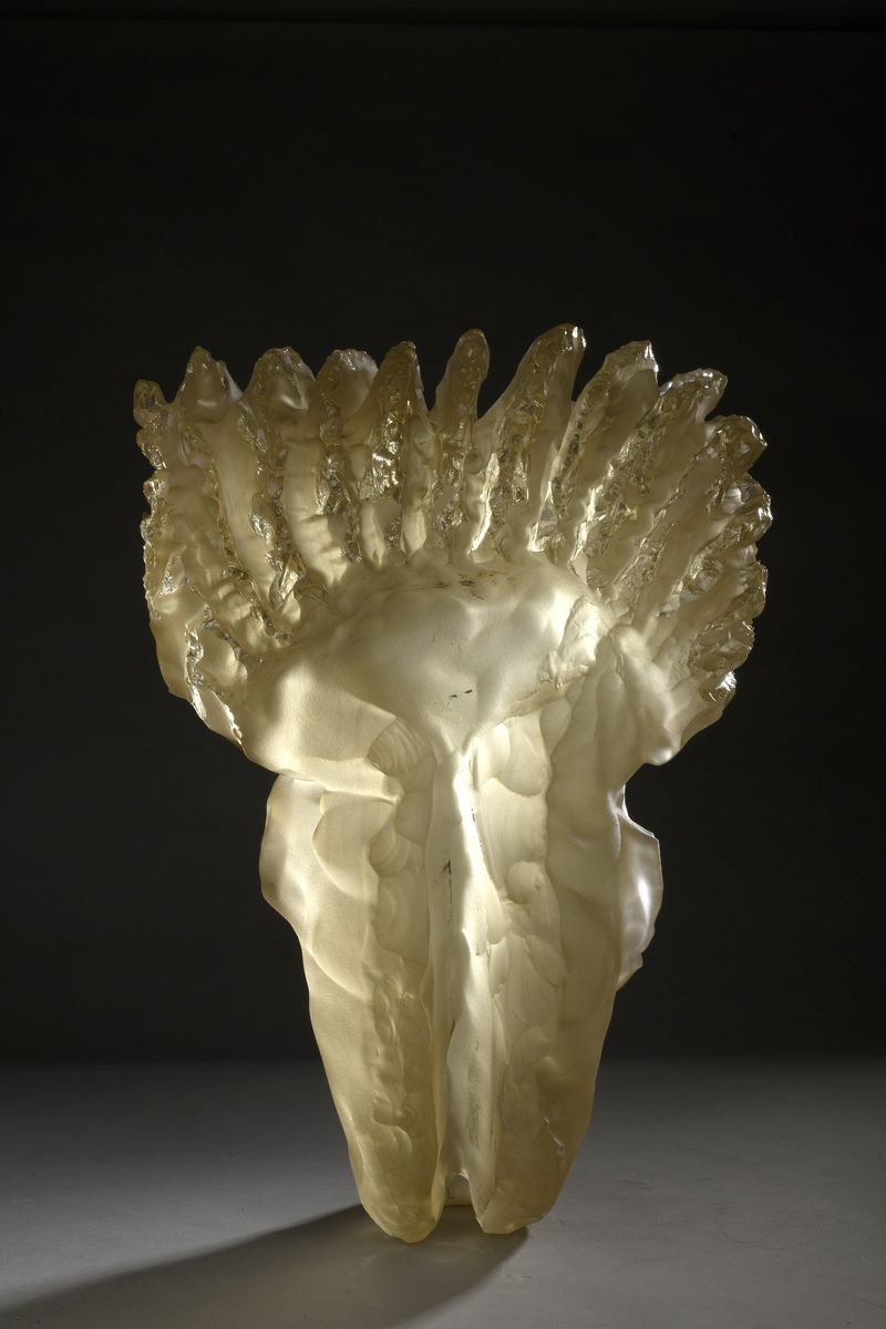 Null Gilles CHABRIER (France, né en 1959)
Importante sculpture en verre jaune Co&hellip;