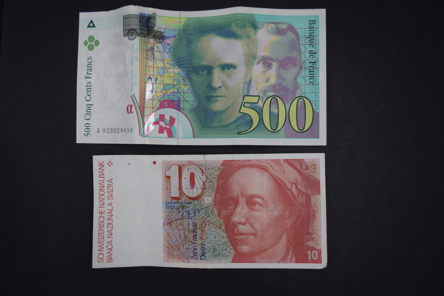 Null Lot comprenant billets et pièces de monnaie. (Suisse, Belgique, Italie, Fra&hellip;