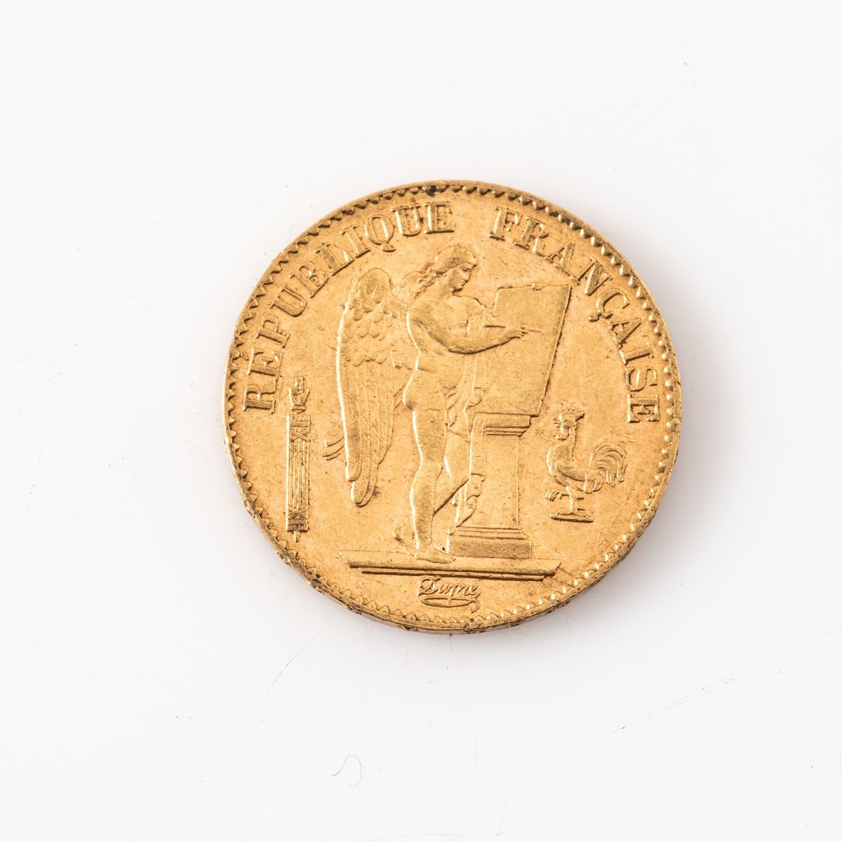 Null Une pièce en or de 20 Francs Génie (1892 A). 

Poids : 6,45 g.