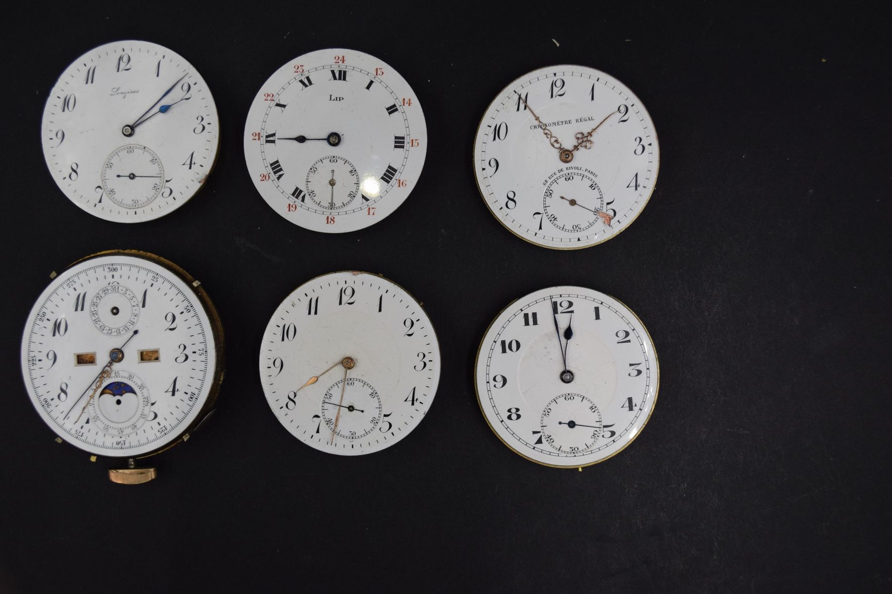 Null Lot de mouvements de montres de gousset (Golay, chronometre Regal, chronome&hellip;