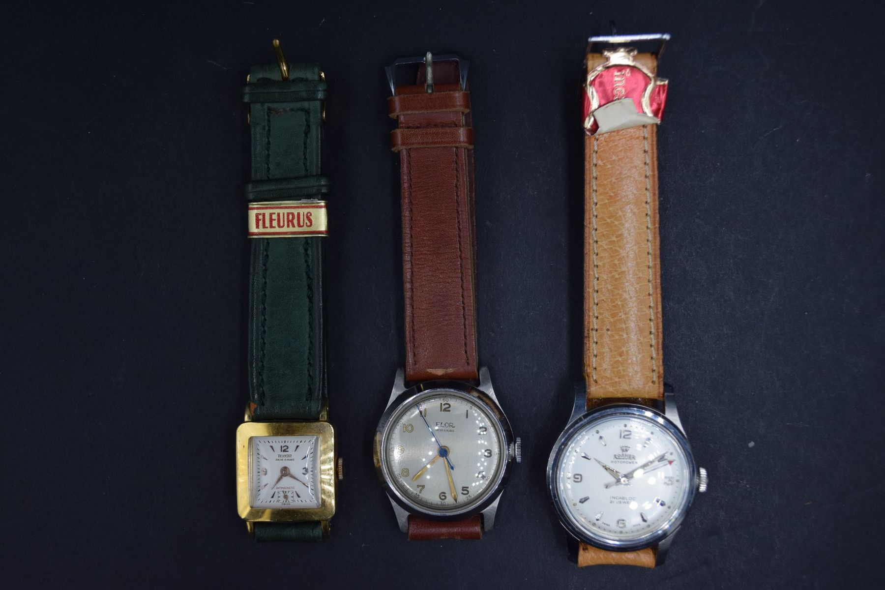 Null Lot de huit montres bracelet d'homme comprenant, ROAMER modèle ROTOPOWER, G&hellip;