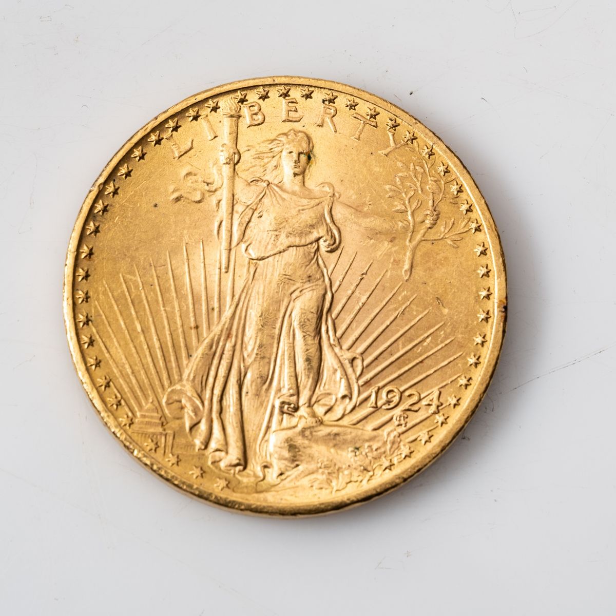 Null Moneta d'oro da 20 dollari "Saint-Gaudens - Double Eagle" con motto - 1924
&hellip;