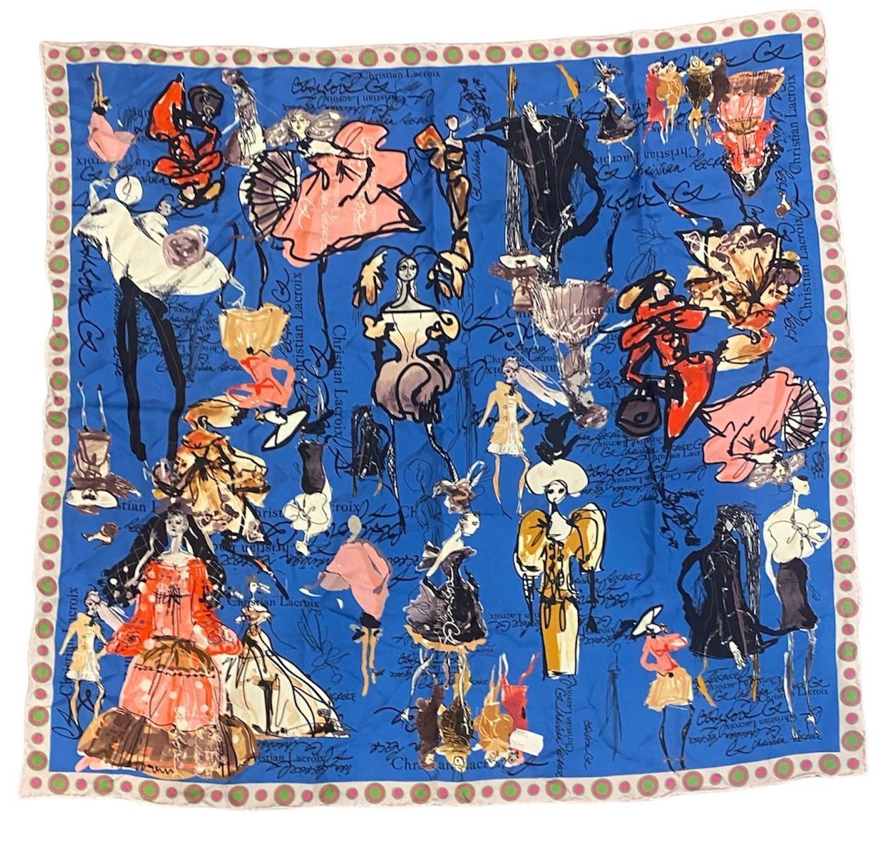 Null CHRISTIAN LACROIX
Silk square with figures of elegant women and fashion ske&hellip;