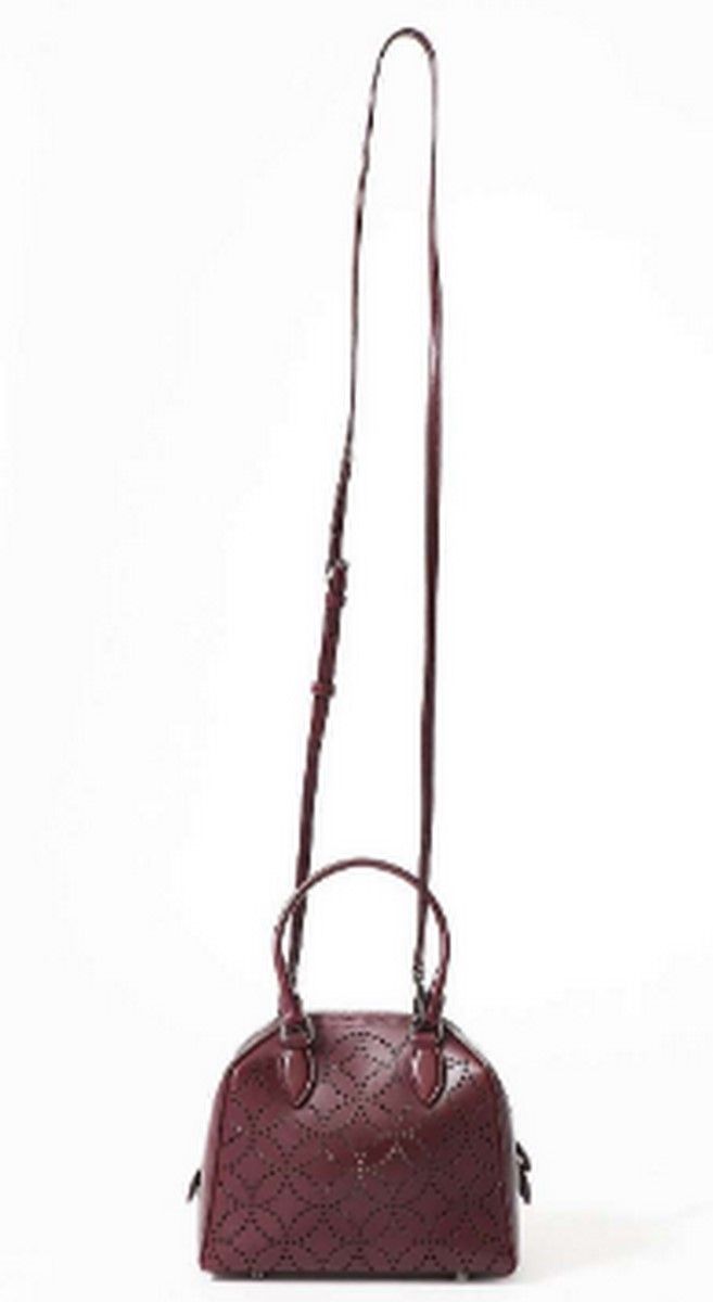 Null ALAIA 

Rare sac porté main, épaule ou bandoulière en cuir burgundy perforé&hellip;