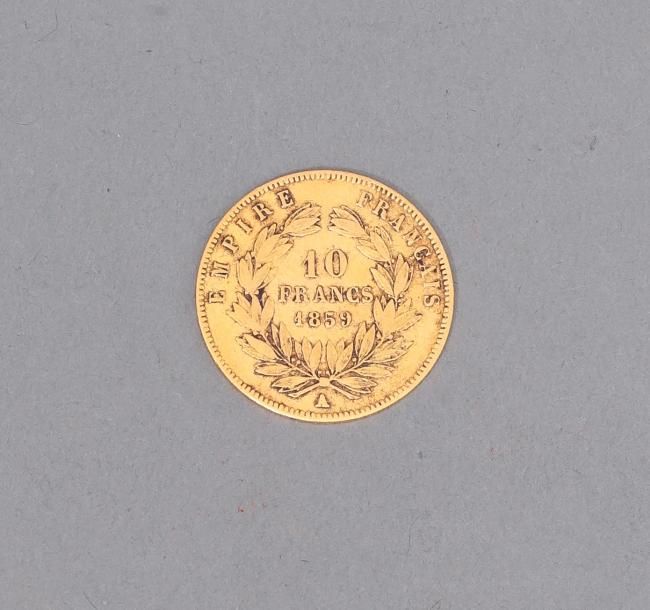 Null FRANCE



1 pièces 10 frans or Napoléon III tête nue (1859 A) TB à TTB