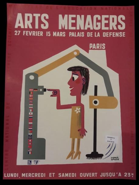 Null Salon des arts ménagers d'après Francis Bernard ( 1900-1979 ). Palais de la&hellip;