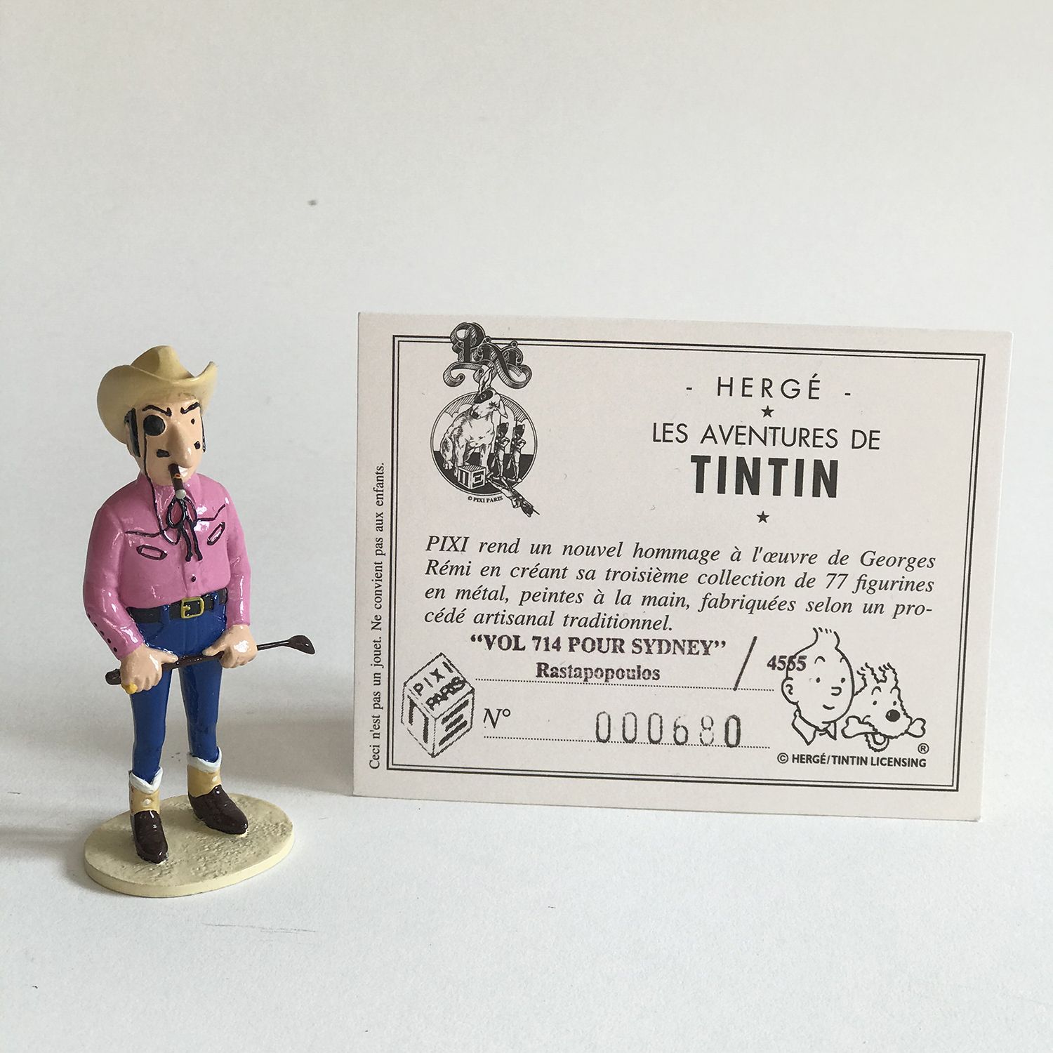 Null HERGÉ (Georges RÉMI) (1907-1983) Tintin - PIXI " Vol 714 pour Sydney : Rast&hellip;