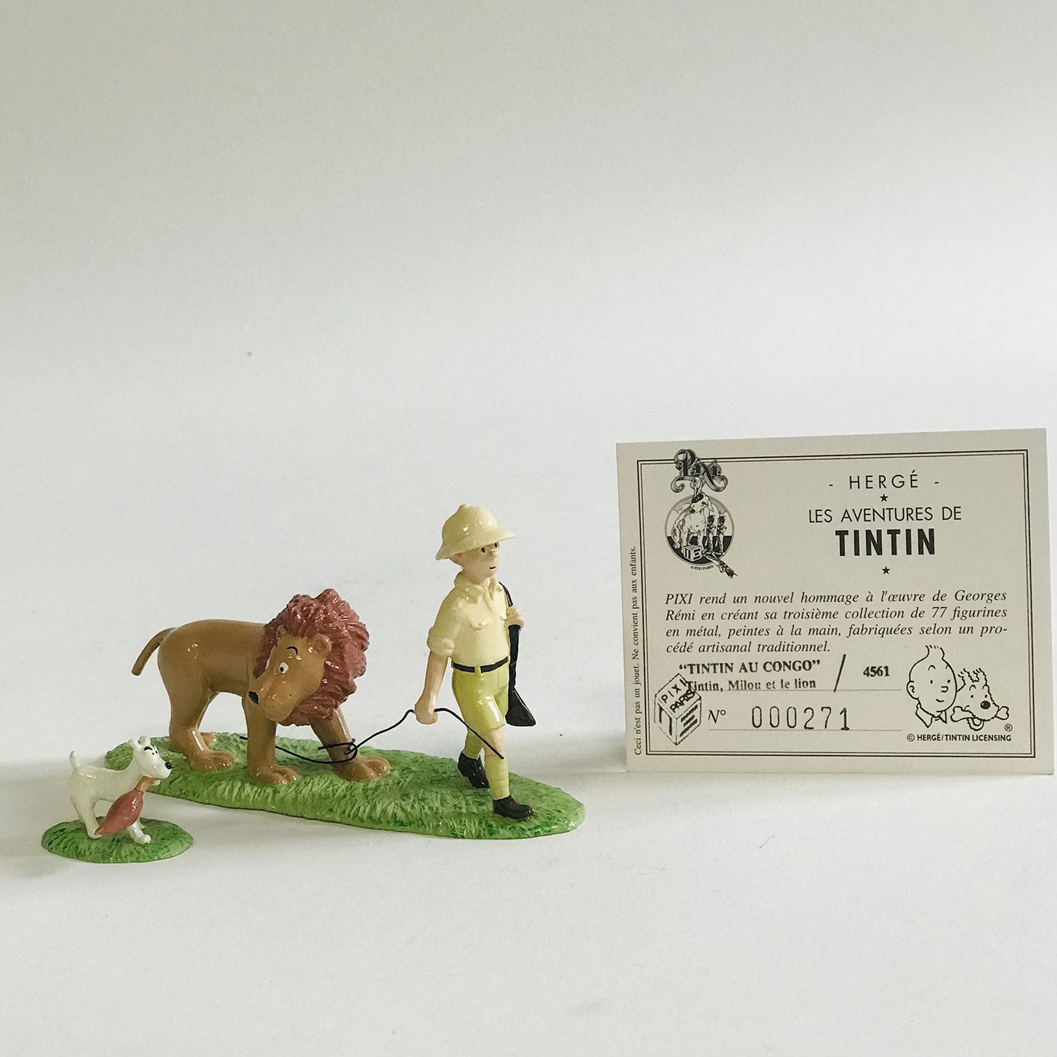 Null HERGÉ (Georges RÉMI) (1907-1983) Tintin - PIXI "Tintin in Congo: Tintin, Sn&hellip;