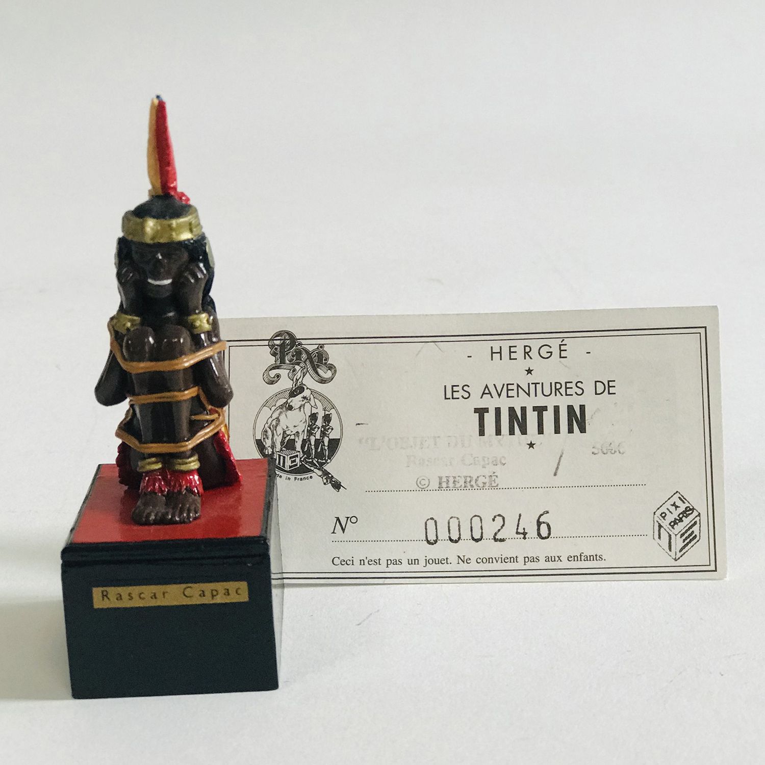 Null HERGÉ (Georges RÉMI) (1907-1983) Tintin - PIXI " Les Objets du mythe : Rasc&hellip;