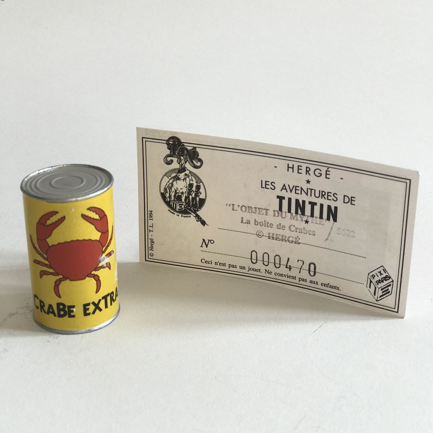 Null HERGÉ (Georges RÉMI) (1907-1983) Tintín - PIXI " Les Objetos del Mito : La &hellip;