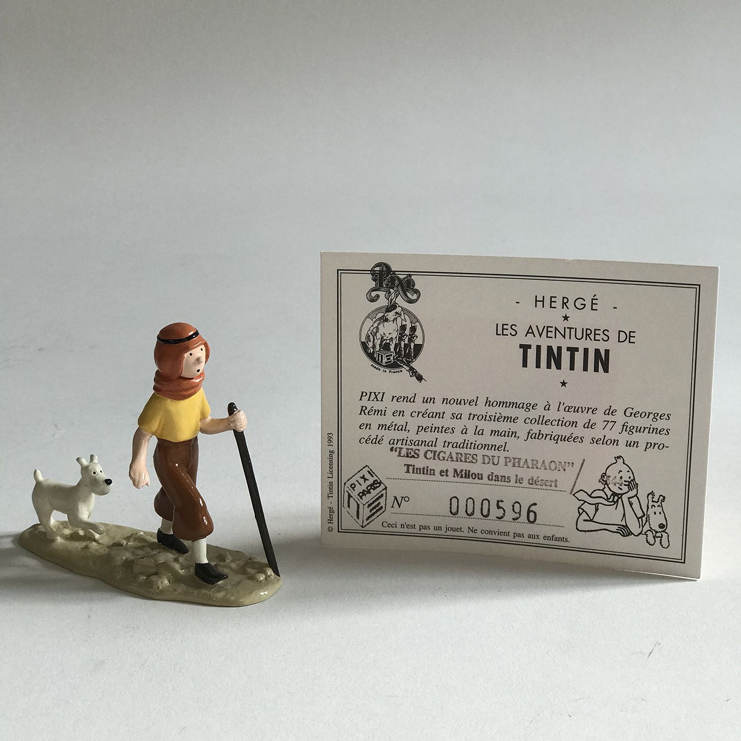 Null HERGÉ (Georges RÉMI) (1907-1983) Tintin - PIXI " Les Cigares du Pharaon : T&hellip;