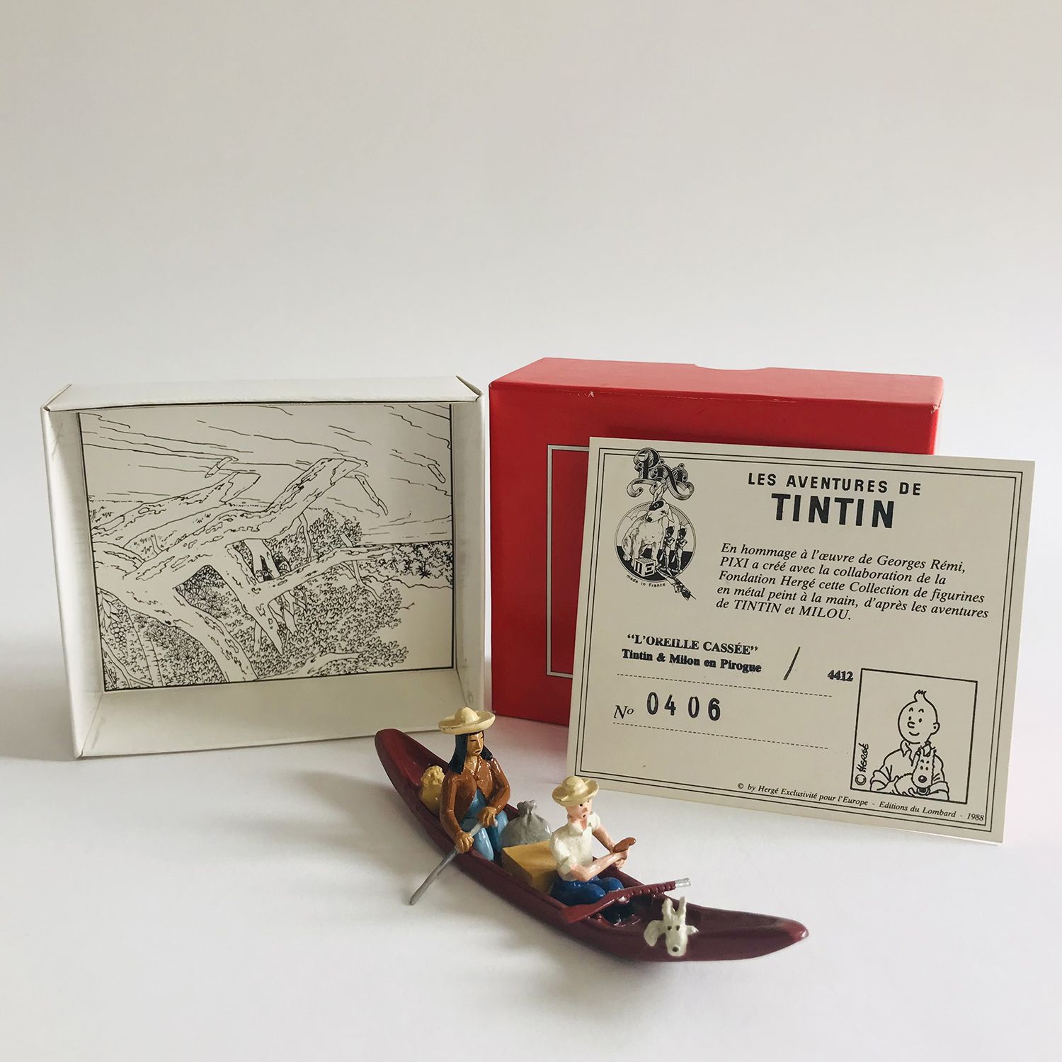 Null HERGÉ (Georges RÉMI) (1907-1983) Tintin - PIXI " L'Oreille cassée : Tintin &hellip;