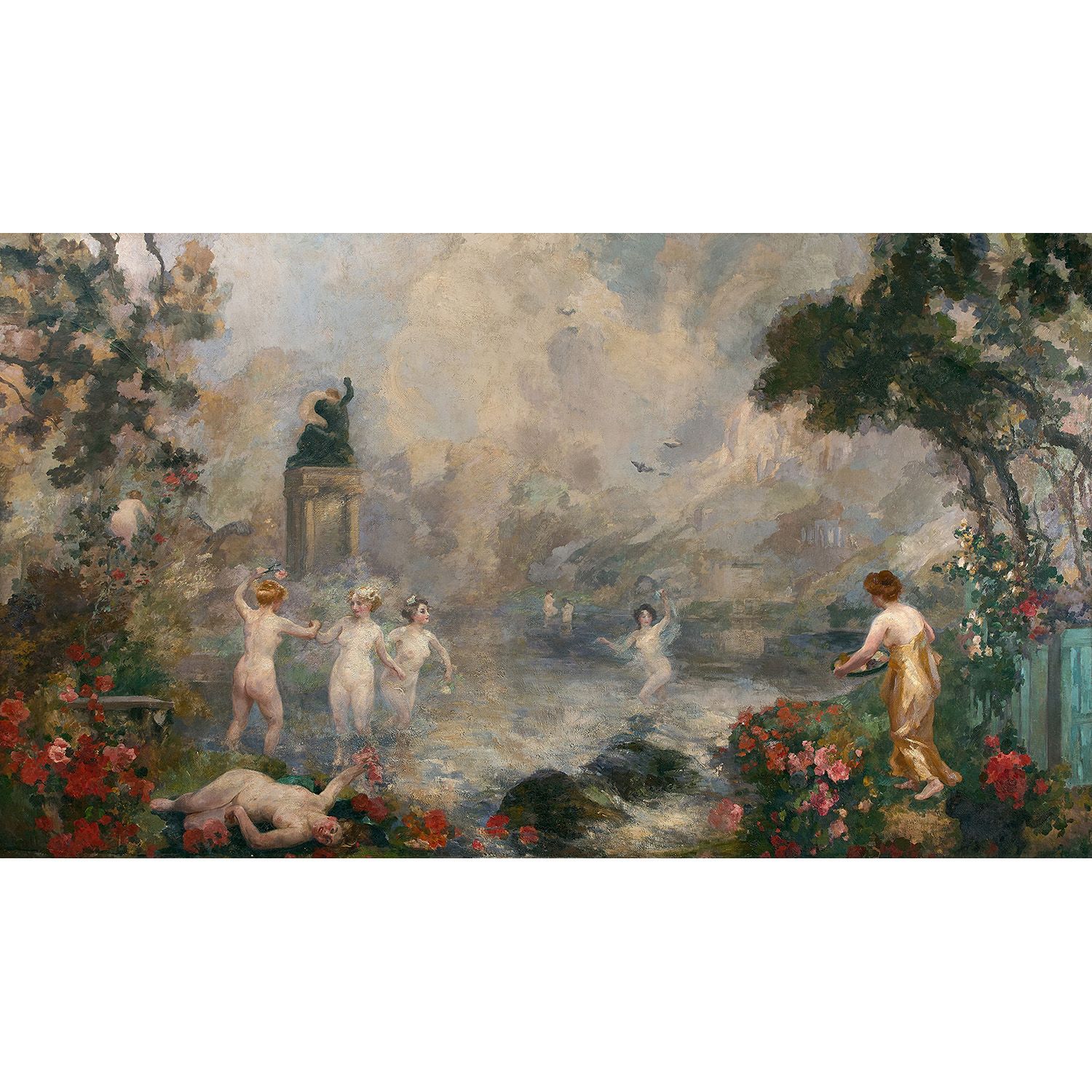 Null ALFRED PHILIPPE ROLL (Paris 1846-1919)
LES BAIGNEUSES
Canvas
Without frame
&hellip;