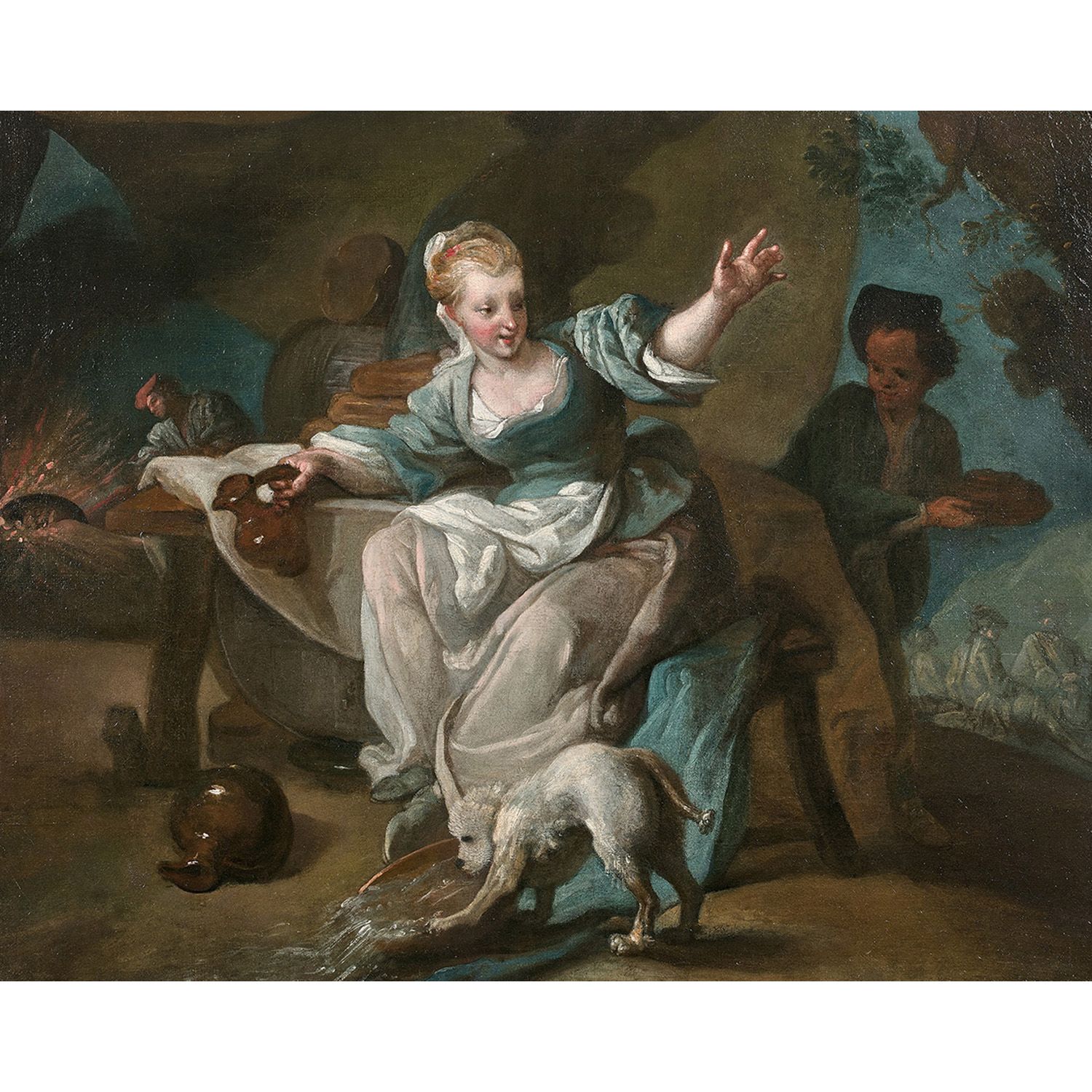 Null 1770年的法国经济，ENTOURAGE D'ÉTIENNE JEAURAT
LA CANTINIÈRE
帆布
无框架
食堂小姐，帆布，无框架
36,&hellip;