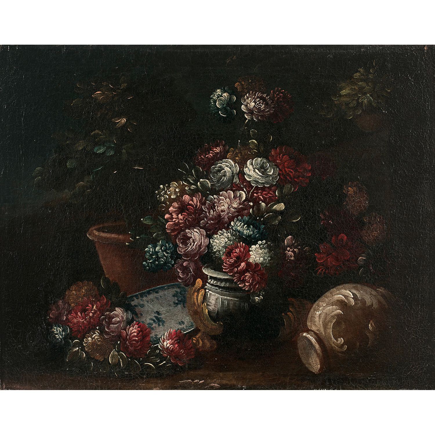 Null 18世纪意大利学校，GASPARO LOPEZ的追随者
GASPARO LOPEZ的花，GASPARO LOPEZ的花和一个水壶
帆布
无框架
18世&hellip;