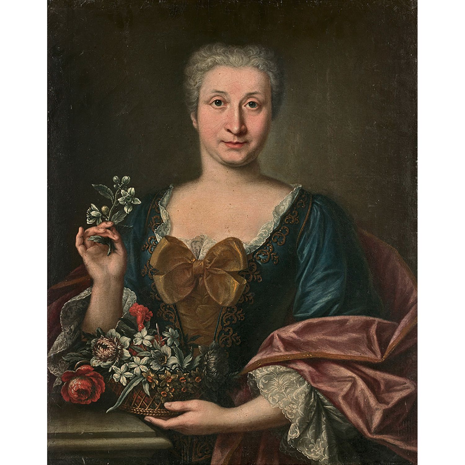 Null 归属LOUIS YARD (1684-1764)
PORTRAIT DE FEMME AU PANIER DE FLEURS
帆布
无框
画布背面刻有&hellip;