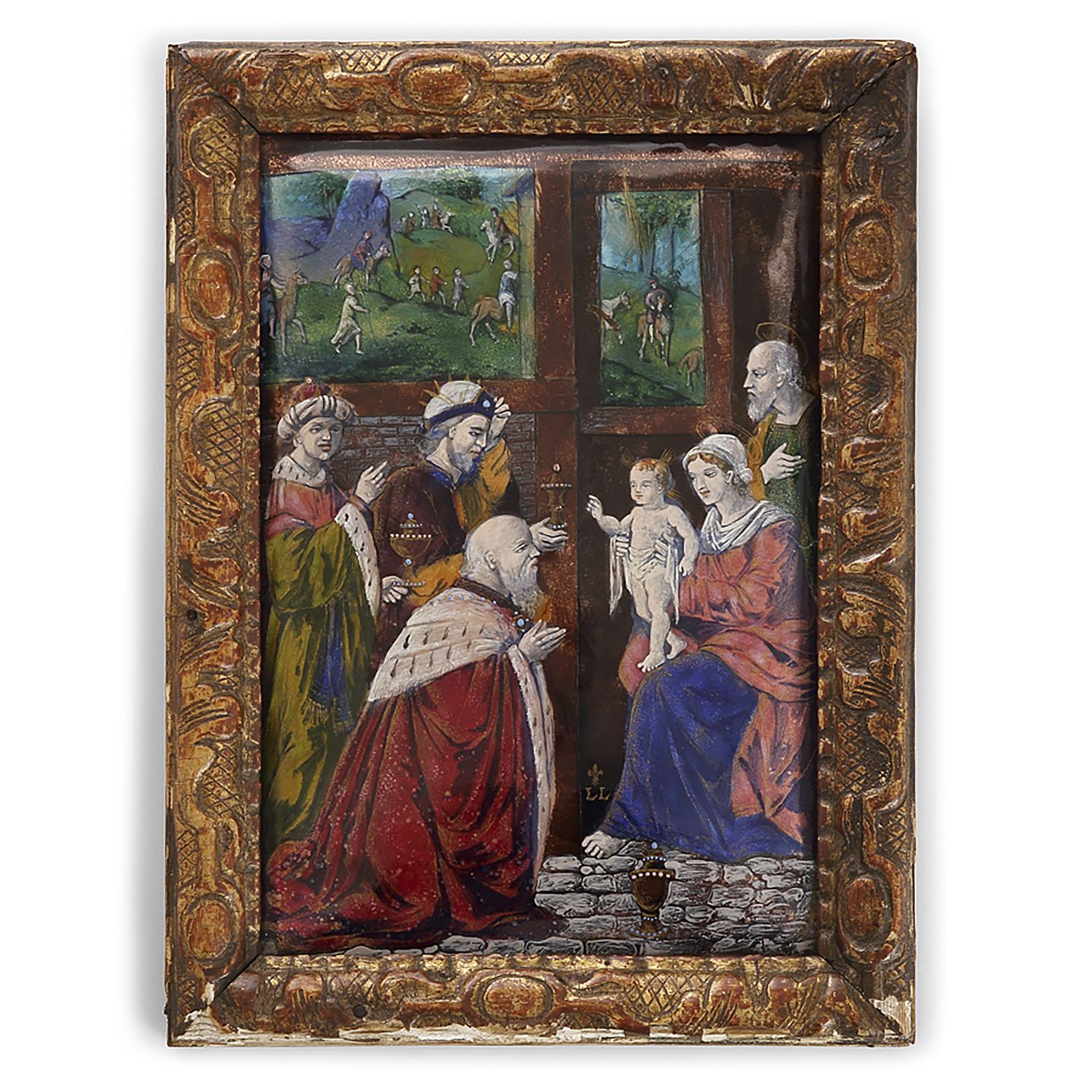 Null IN THE TASTE OF THE RENAISSANCE OF LIMOGES, 19th CENTURY The Adoration of t&hellip;