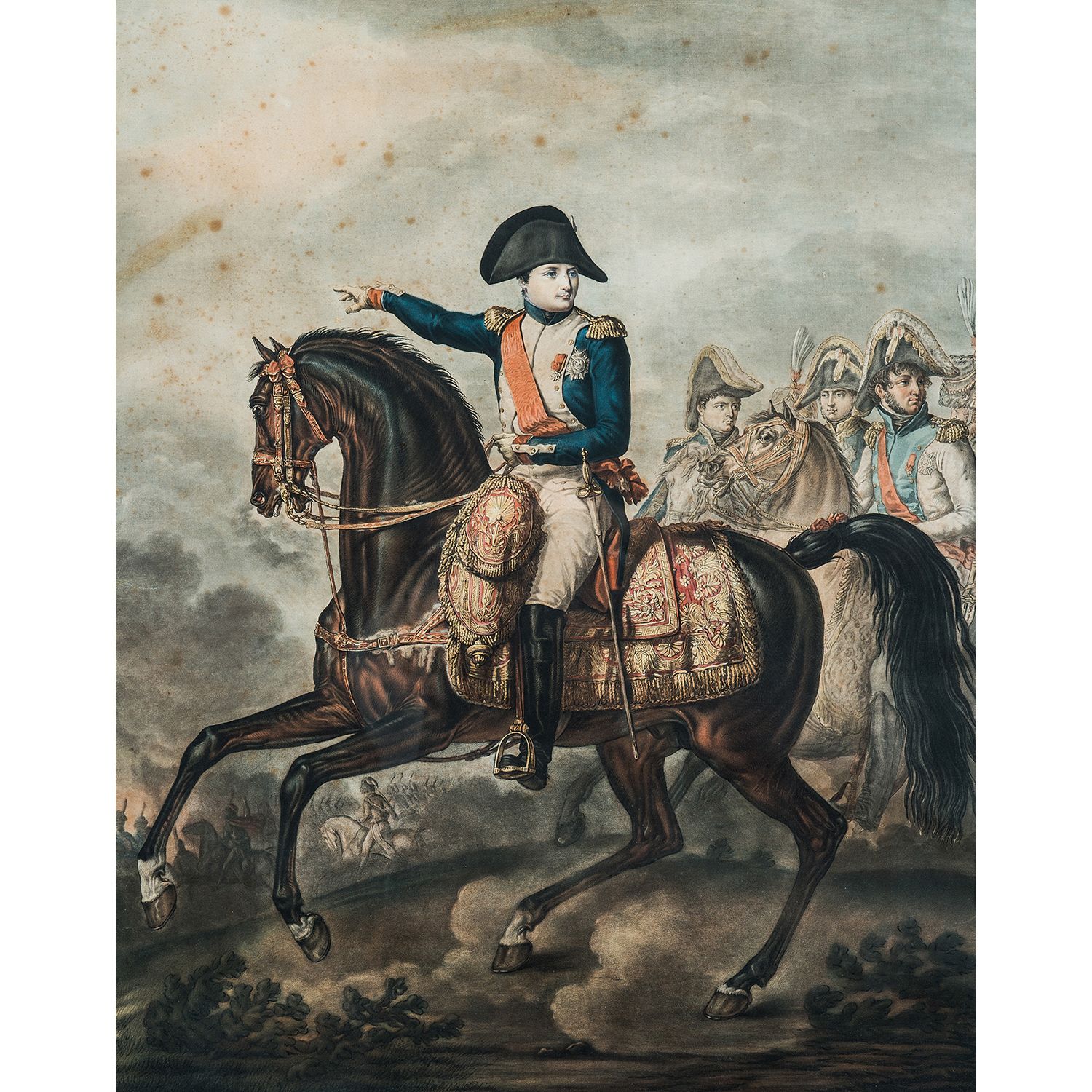 Null early 19th century

NAPOLEON ON HORSEBACK WITH HIS GENERALS

Framed color l&hellip;
