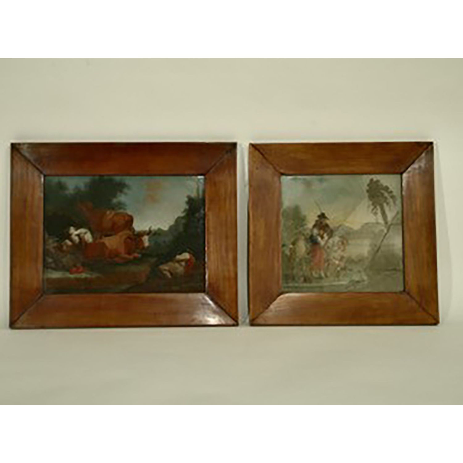Null 19th CENTURY FLEMISH SCHOOL

PASTORAL SCENES

Two fixed under glass

(One w&hellip;