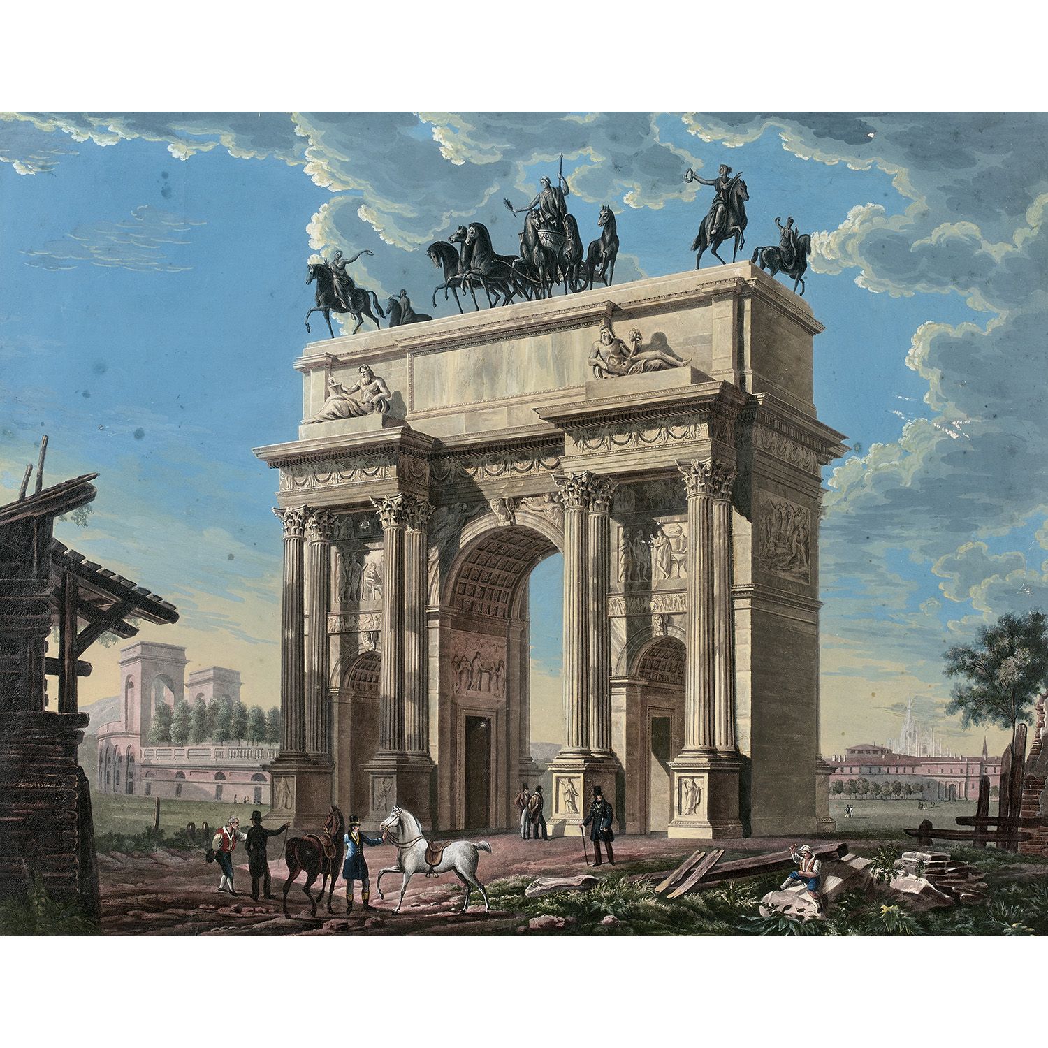 Null ITALIAN PAINTER OF THE FIRST HALF OF THE 19th CENTURY

VIEW OF THE ARCH OF &hellip;