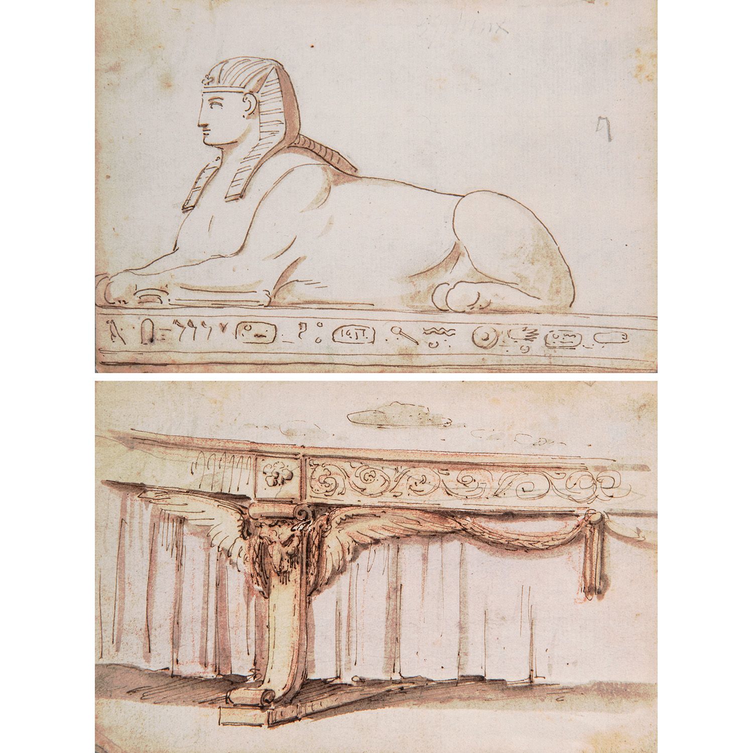 Null FRENCH SCHOOL OF THE END OF THE 18TH CENTURY

STUDY OF A SPHINX AND AN EMPI&hellip;