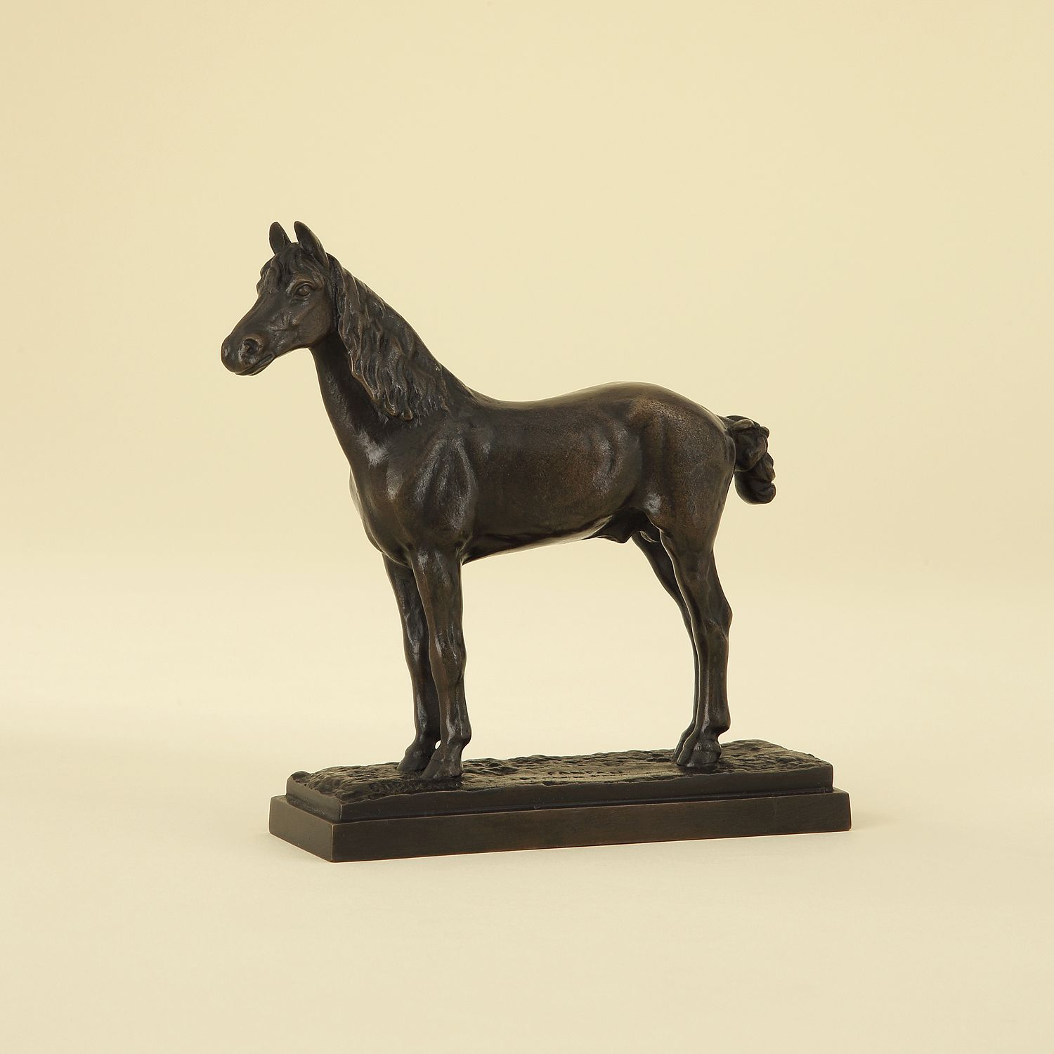 Null NACH ALFRED DUBUCAND (1828-1894) LE CHEVAL FANFAN, ÉTALON PERCHERON Bronze &hellip;