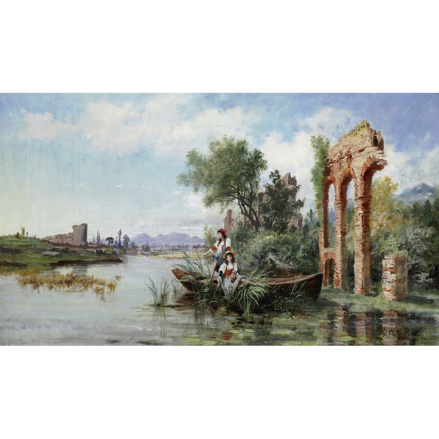 Null GIUSEPPE CASTIGLIONE (1829-1908)

FISHING SCENE

Oil on canvas

Signed lowe&hellip;