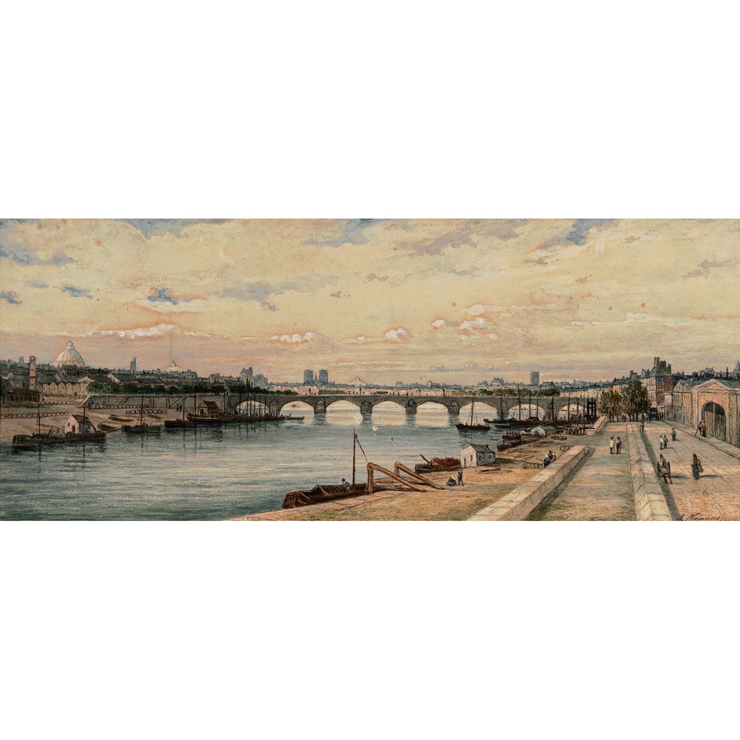 Null AUGUSTE NUMANS (BRUXELLES, 1823-)

VUE DE PARIS ET DES QUAIS DE SEINE

Goua&hellip;