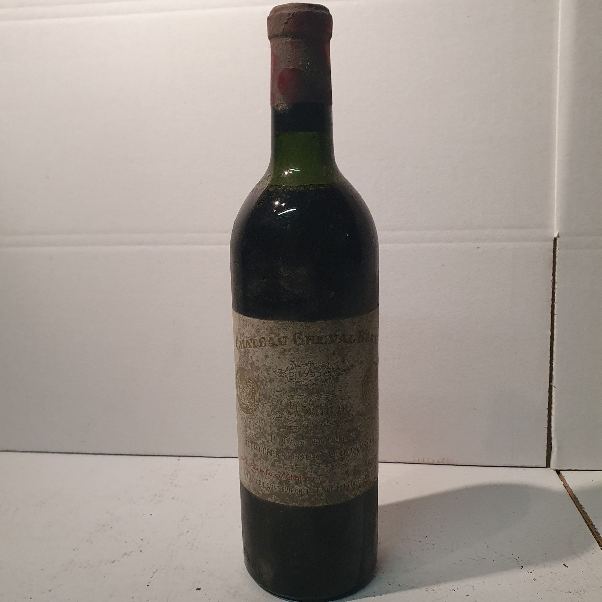 Null 1 bottiglia Château CHEVAL-BLANC, 1° Grand Cru Saint-Emilion 1955 MB