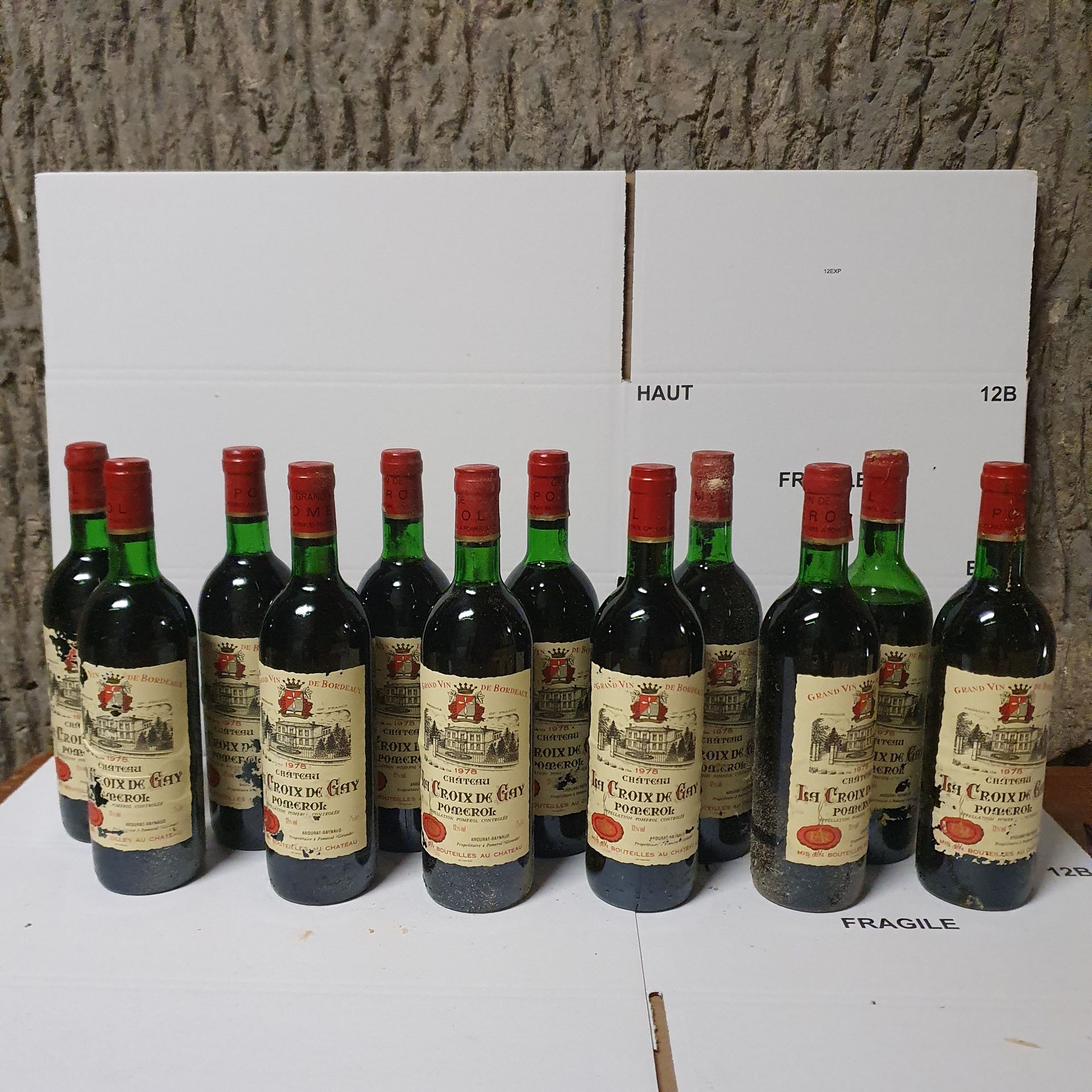 Null 12 Flaschen Château LA CROIX DE GAY, Pomerol 1978 CB EA 1B, 2LB