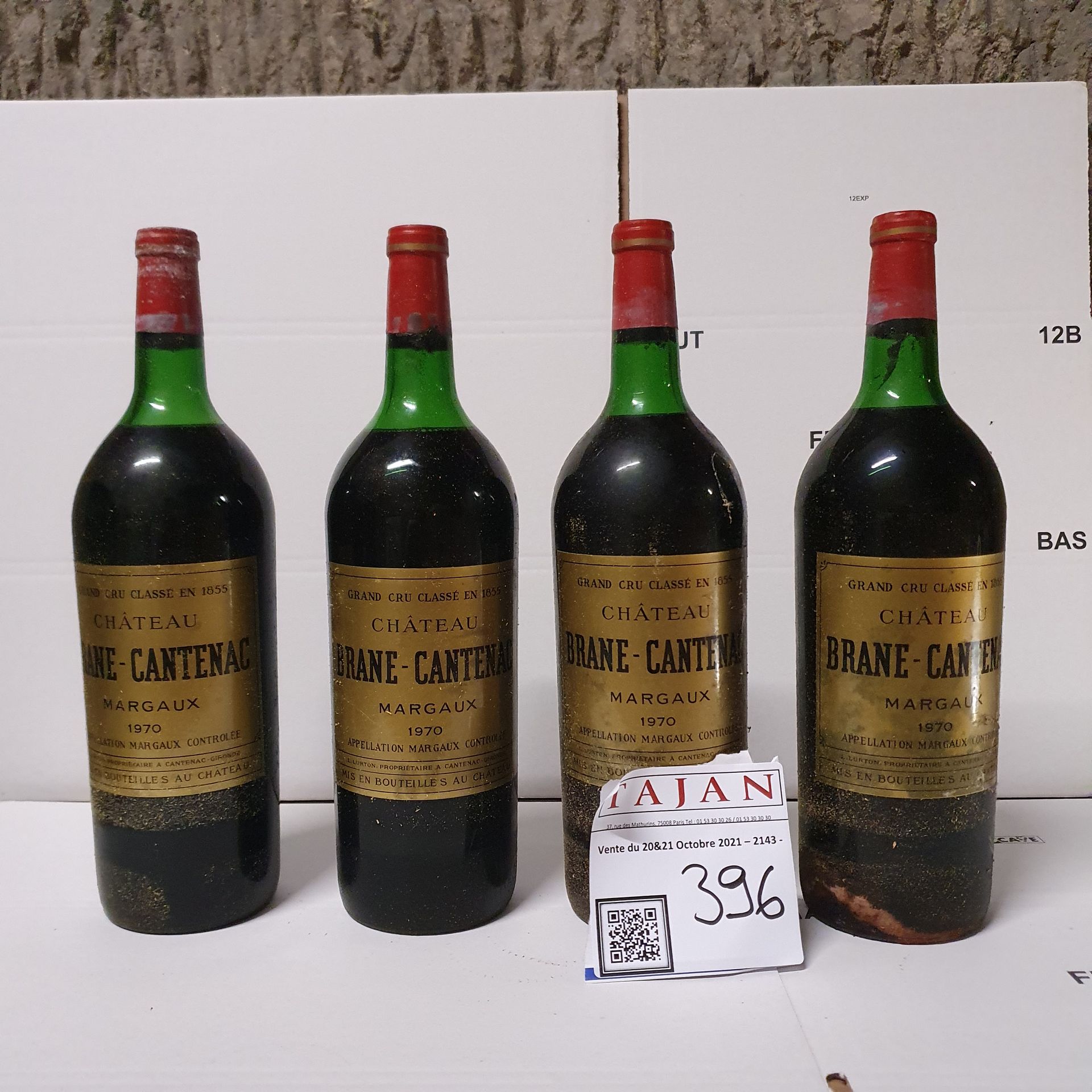 Null 4瓶BRANE-CANTENAC酒庄，玛歌二等奖 1970 CB 2LB, 1MB