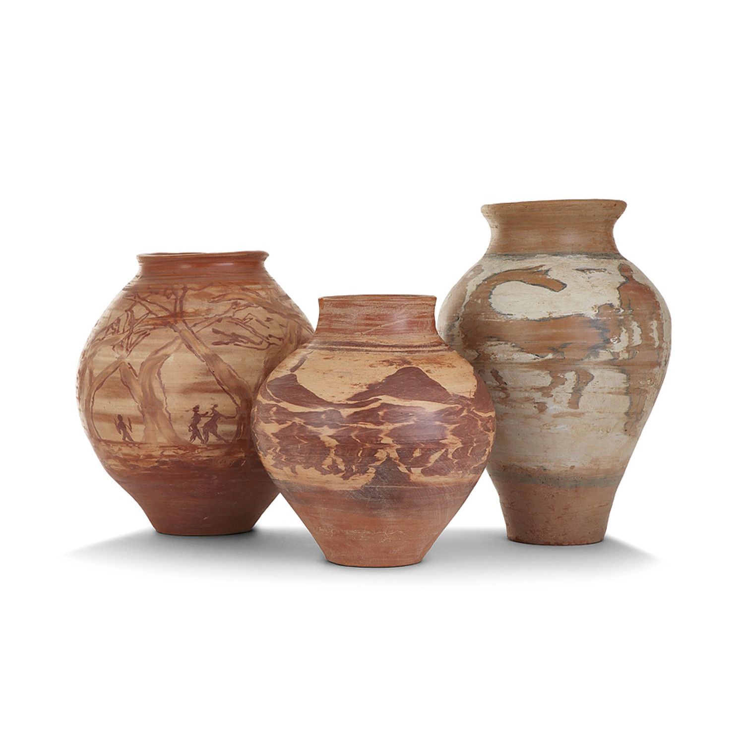 Null JEAN PAULET (1931-2012)

Suite de trois vases ovoïdes en terre cuite à déco&hellip;