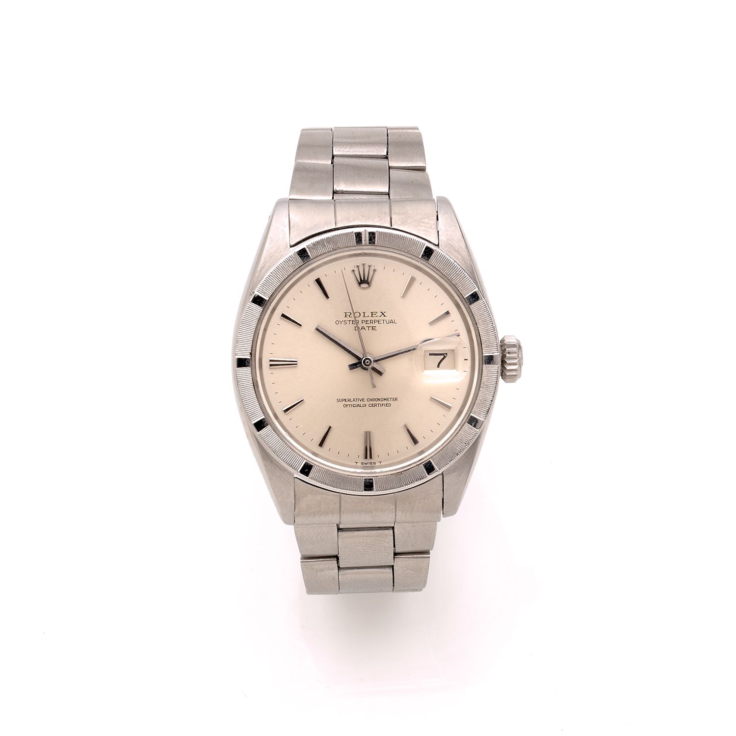 Null ROLEX

DATE. REF. 1501.

CIRCA 1968

Steel bracelet watch. 

CASE: round st&hellip;