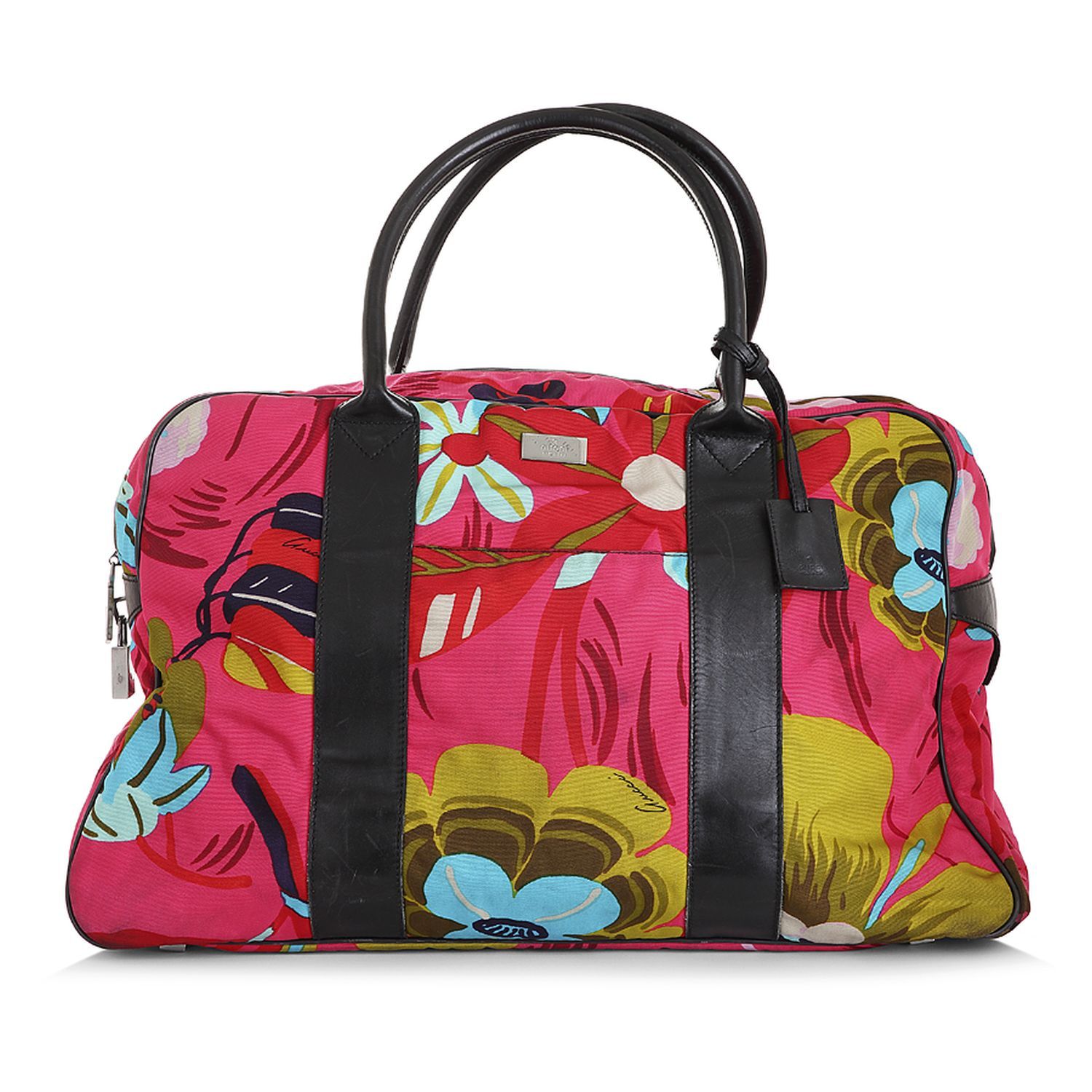 Null GUCCI

Reisetasche

aus mehrfarbigem Nylon mit Blumendruck. Griffe und Vers&hellip;
