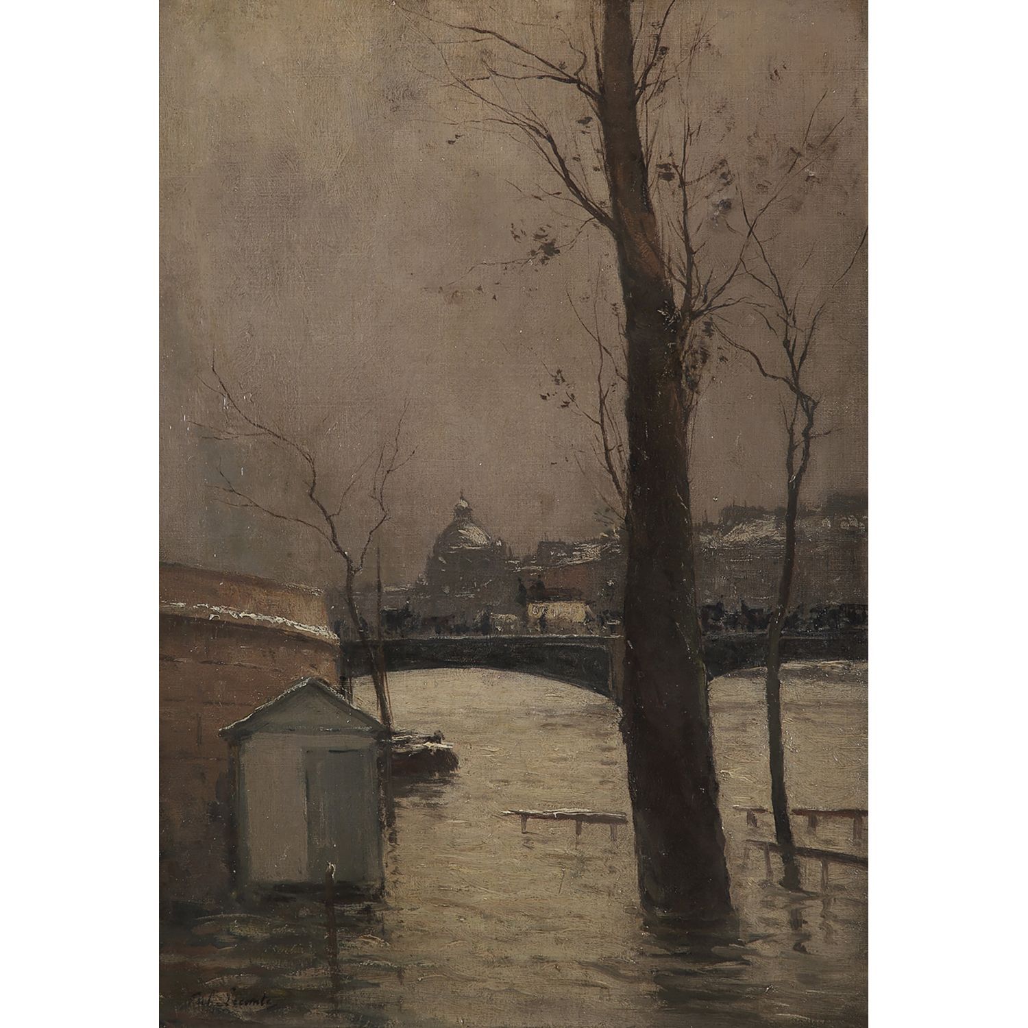 Null PAUL LECOMTE (1942-1920)

THE SEINE IN SNOWY WEATHER

Oil on canvas 

Signe&hellip;