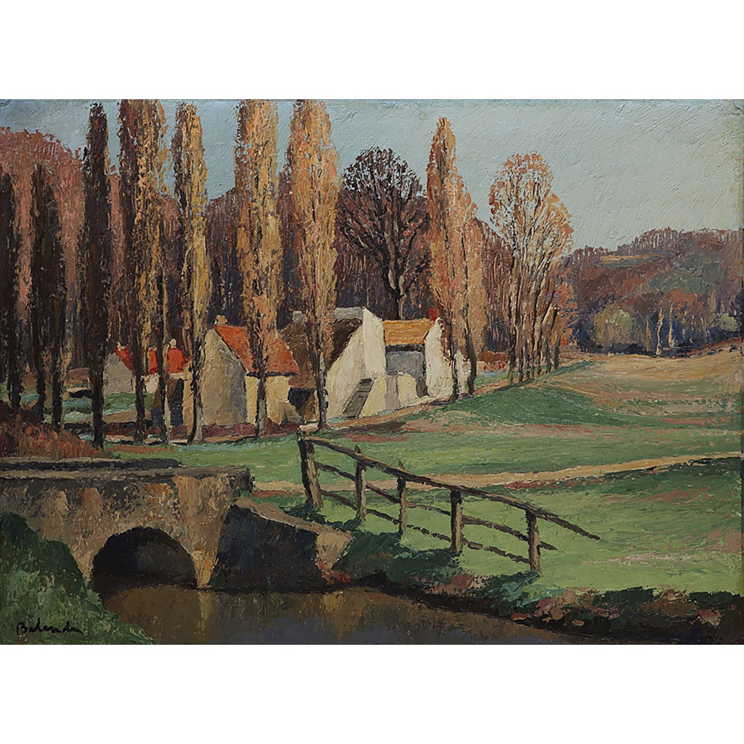 Null 加斯东-巴朗德(1880-1971)

河边的小桥

纸上油彩装在画布上

左下方有签名

铺在画布上的纸上油画；左下方有签名

53 x 73 cm&hellip;