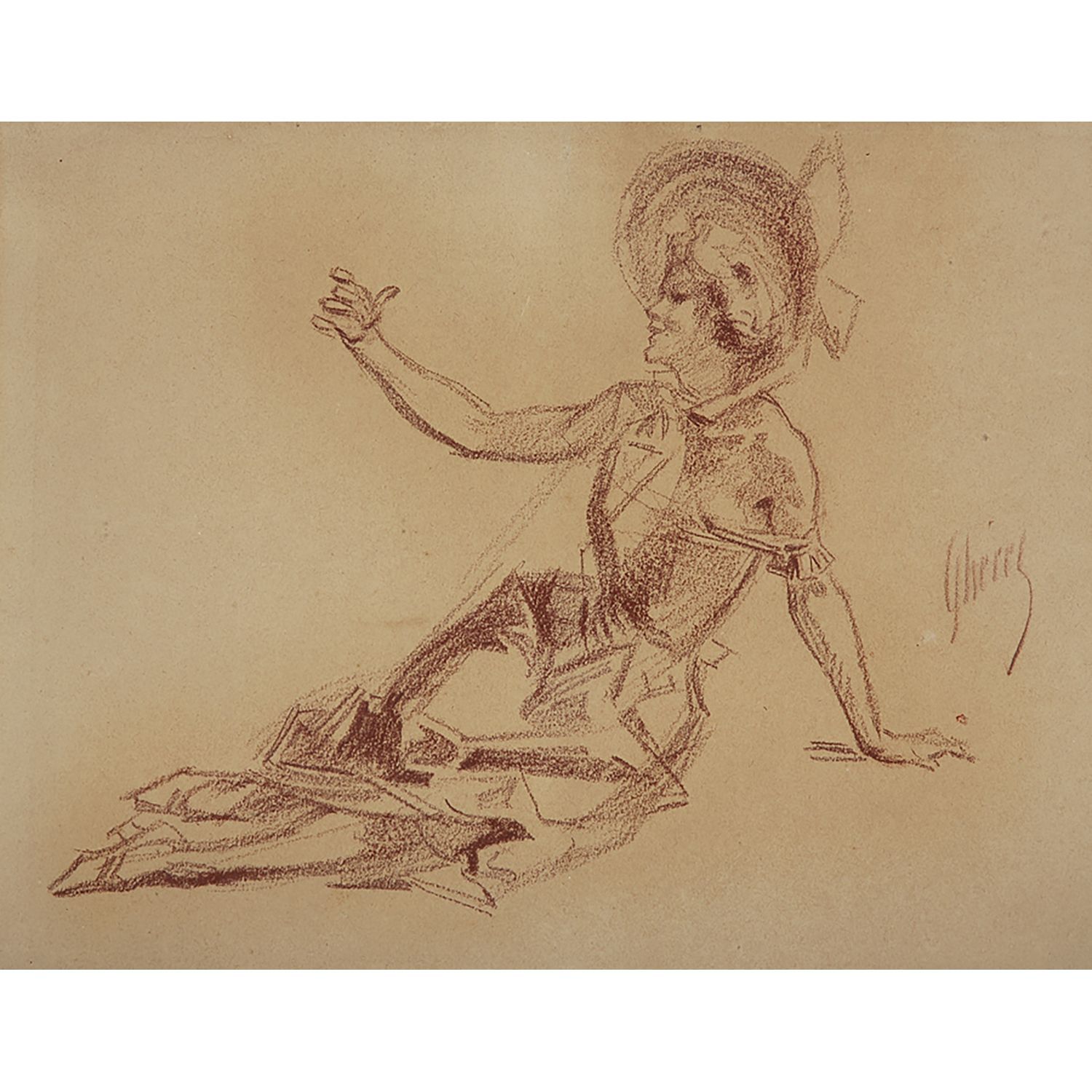 Null 儒勒-谢雷(1836-1932)

两张图的会面

坐着的女人--躺着的女人

纸上油性铅笔

一幅左下方有签名，第二幅右下方有签名

纸上软铅笔；一&hellip;