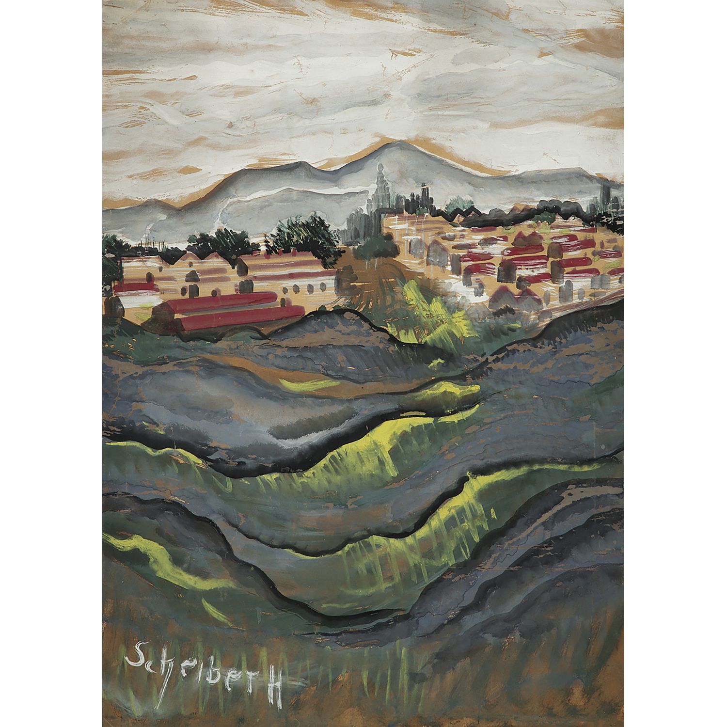 Null HUGÓ SCHEIBER (1873-1950)

VIEW OF A VILLAGE

Mixed media on paper

Signed &hellip;