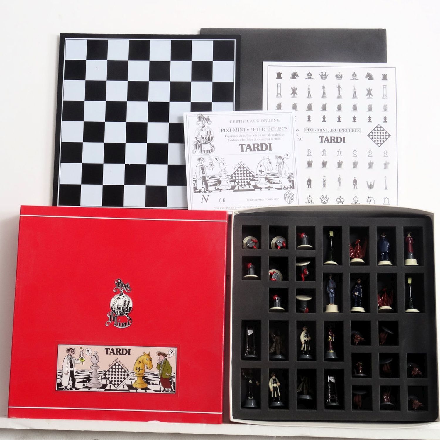 Null Jacques TARDI (1946-), Pixi mini référence 20106 Tardi - mini jeu d'échecs,&hellip;