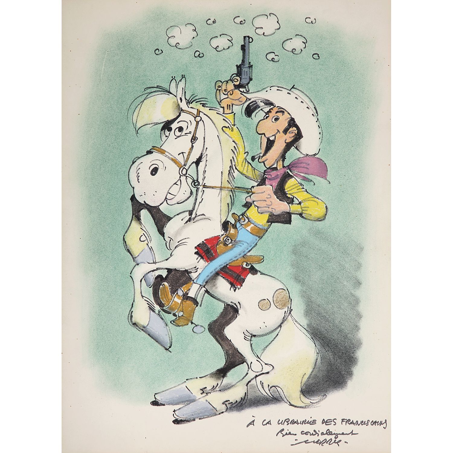 Null MORRIS (1923-2001)
Lucky Luke et Jolly Jumper
Très beau et rarissime dessin&hellip;