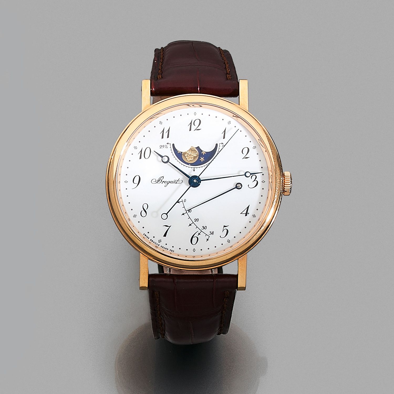 Null BREGUET
CLASSIC. REF. 7787BR/29/9V6.
SOLD IN 2012
18K rose gold wristwatch &hellip;
