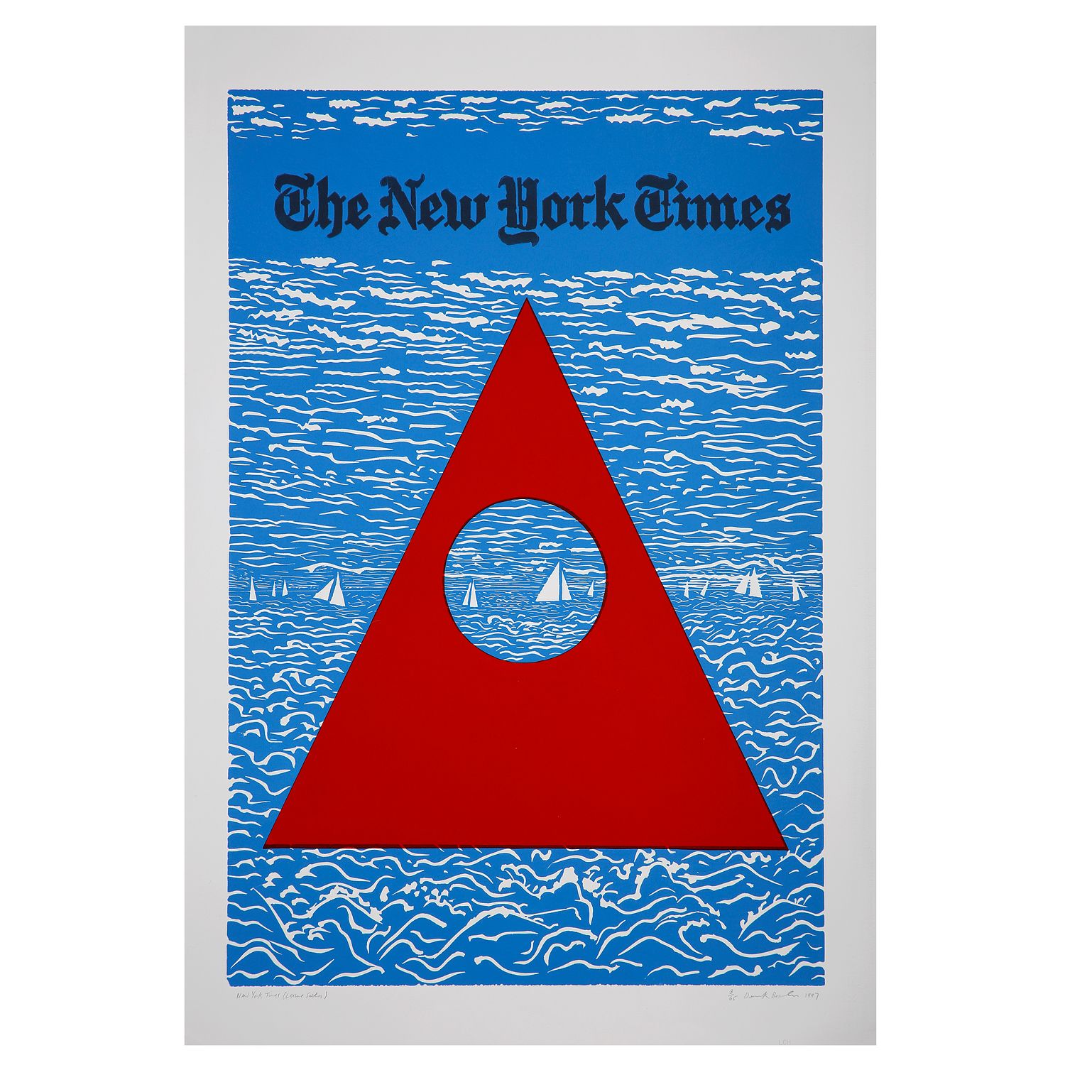 Null DEREK BOSHIER（生于1937年）
《纽约时报》（休闲版），1997年
纸上石版画
有签名、标题、日期和数字 "8/65"
纸上彩色石版画；&hellip;